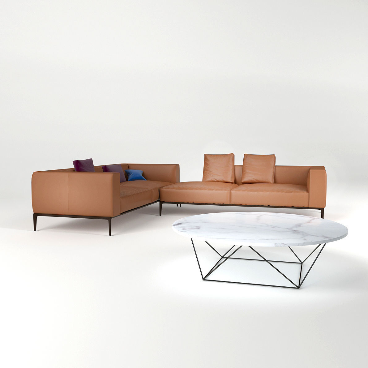 Sofa Jaan Living 782 from Walter Knoll - Design by EOOS 3D model_1