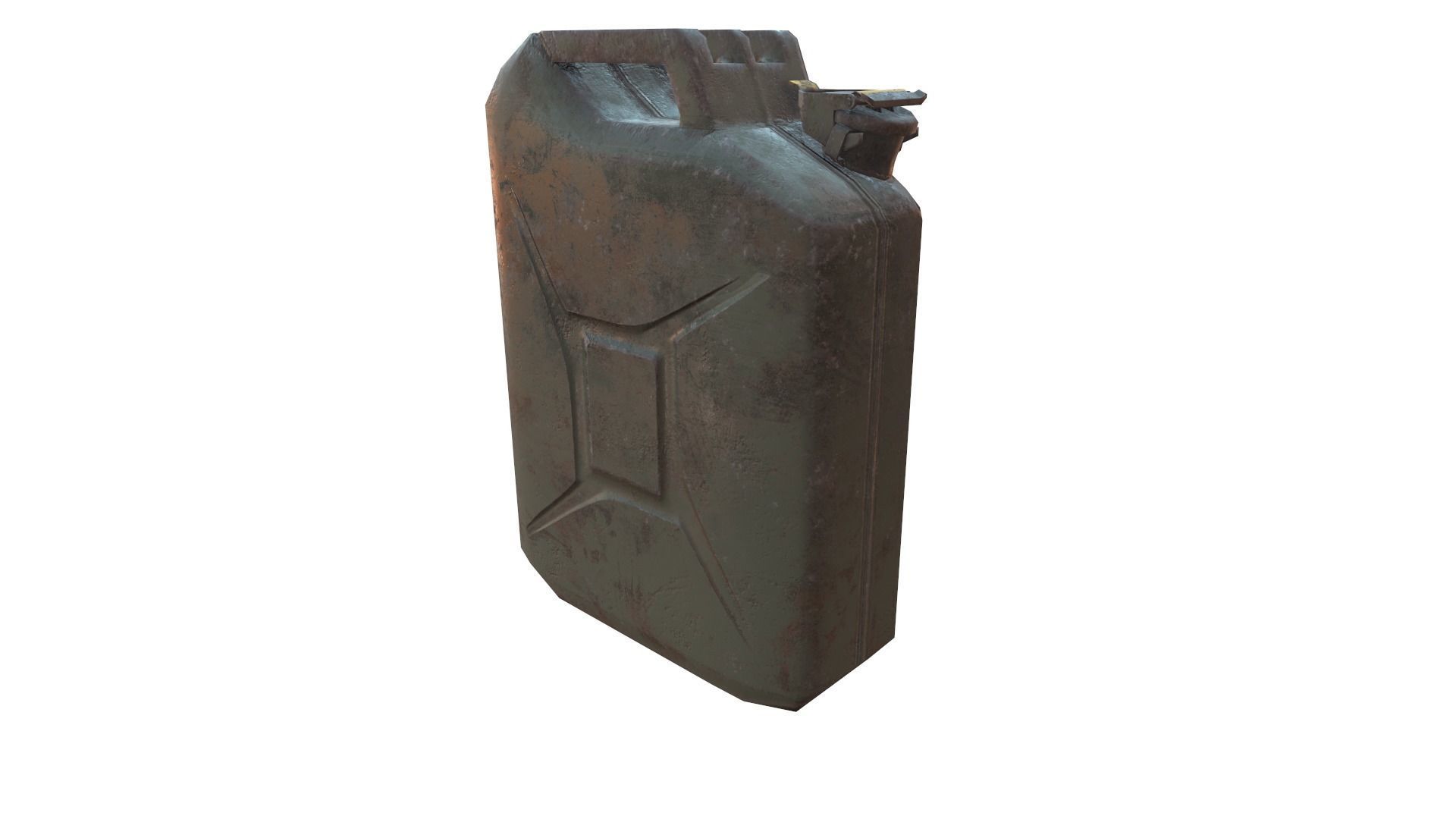 Jerry Can with 3 PBR texture map Free low-poly 3D model_1