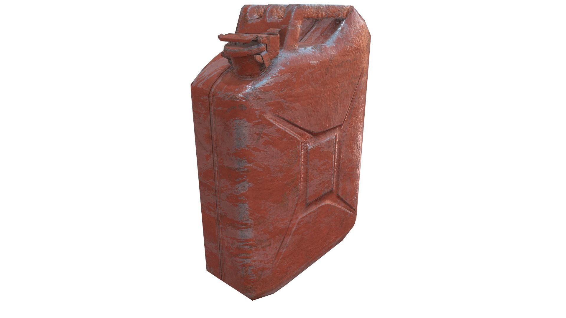 Jerry Can with 3 PBR texture map Free low-poly 3D model_3