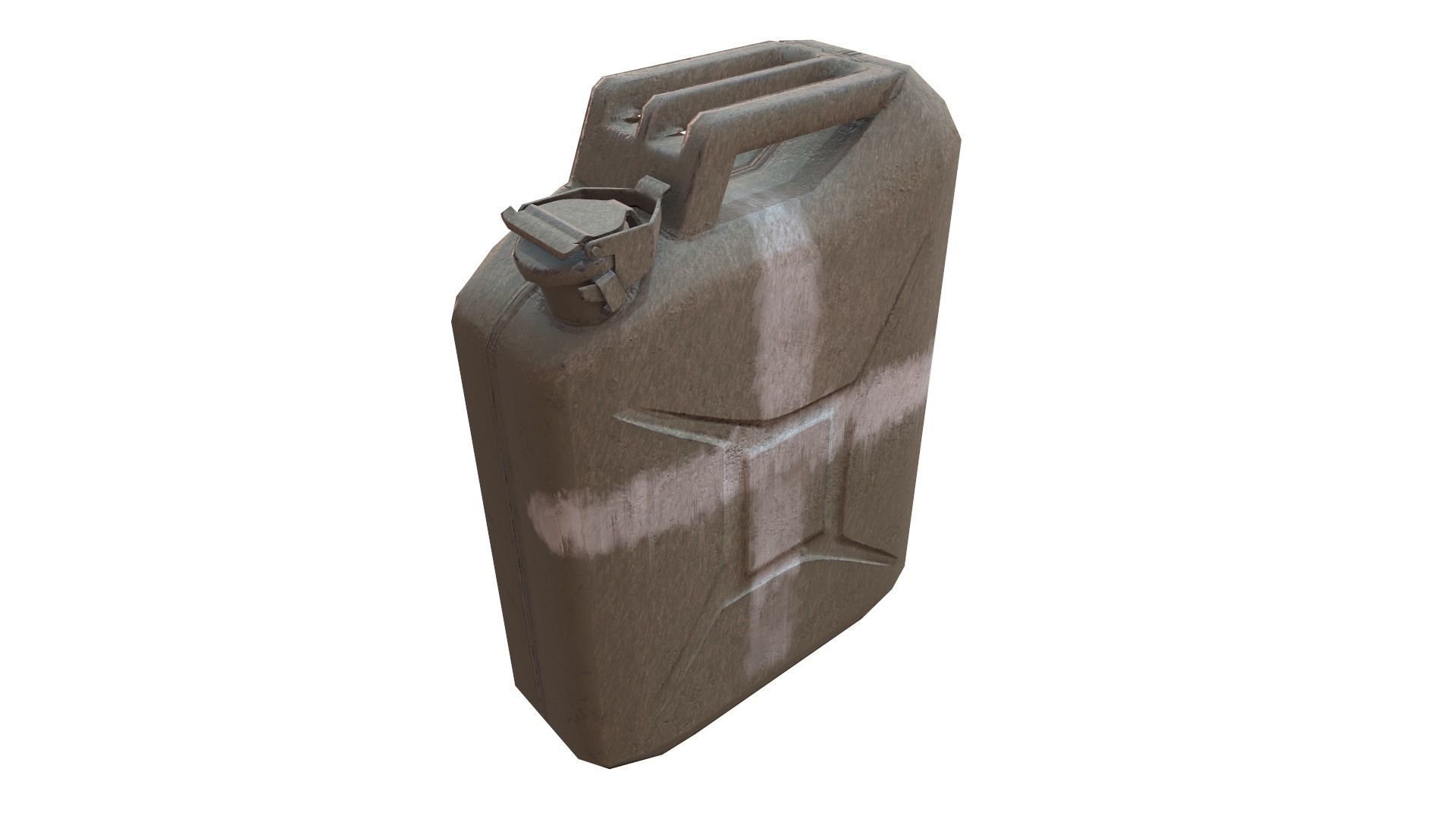 Jerry Can with 3 PBR texture map Free low-poly 3D model_2