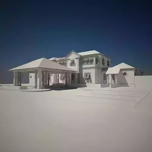 Luxury Home bahama style 3D model