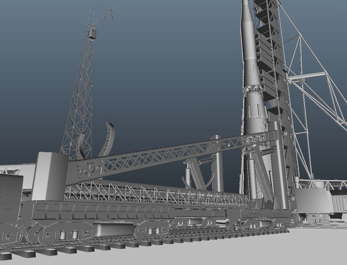 N-1 Rocket Launch Pad 3D model_18