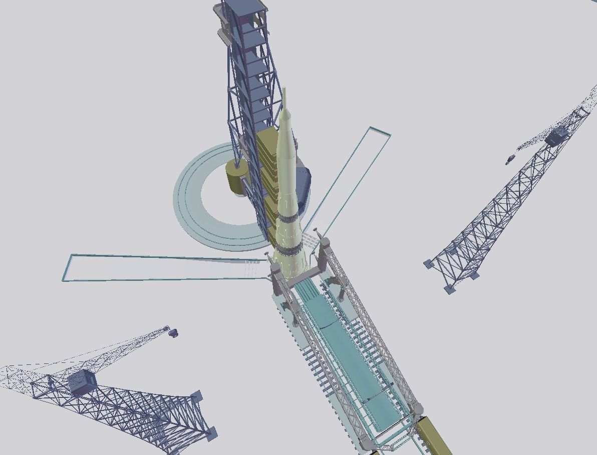 N-1 Rocket Launch Pad 3D model_17
