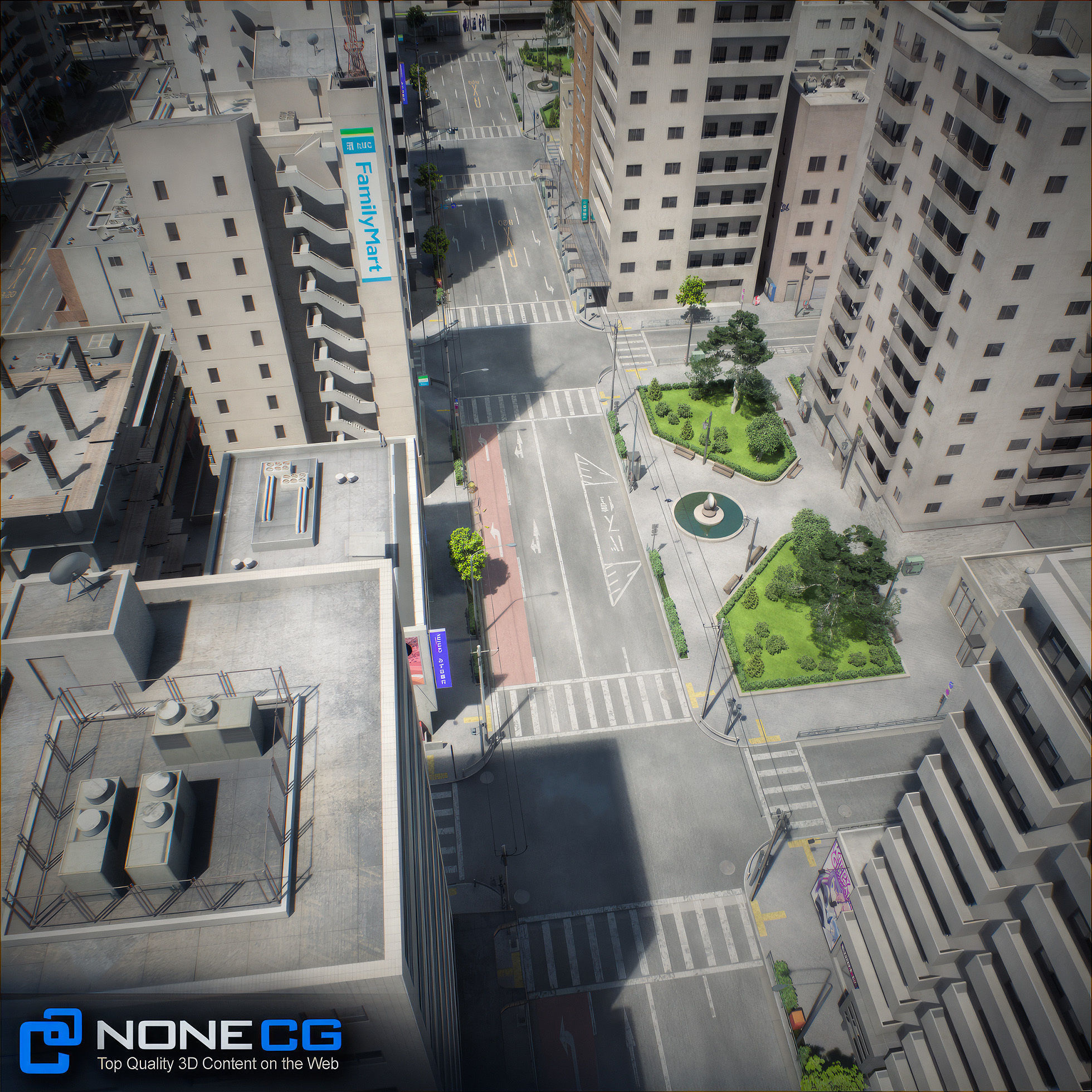 Japan 4 Blocks Set-1 3D model_82