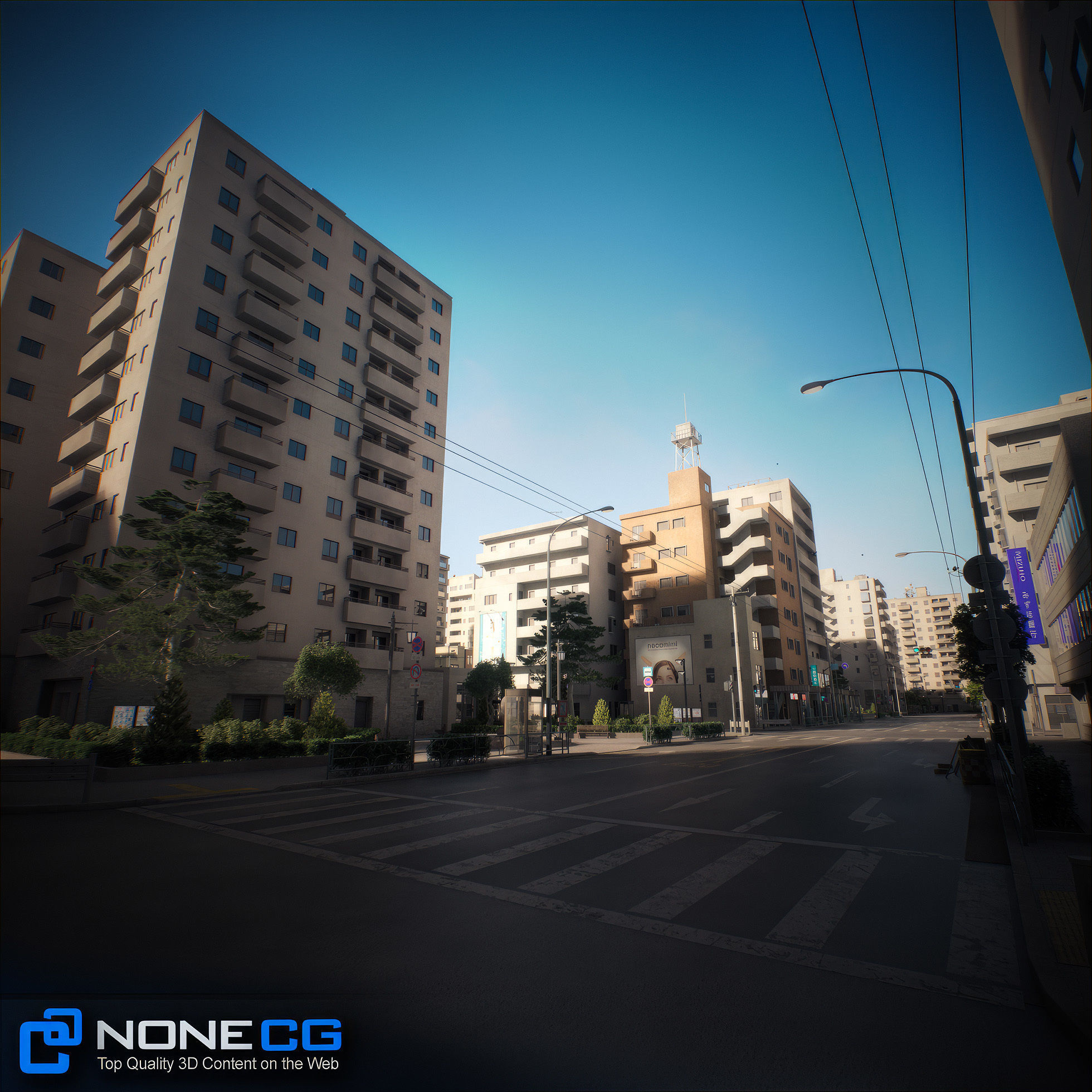Japan 4 Blocks Set-1 3D model_88