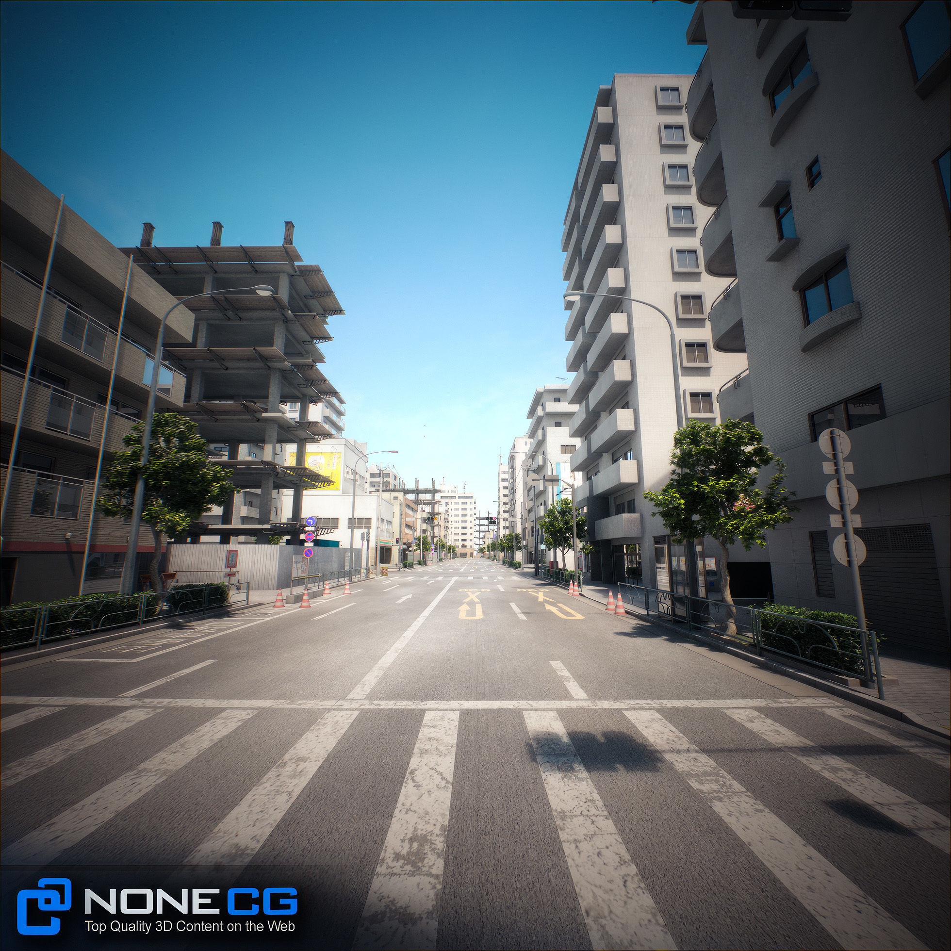 Japan 4 Blocks Set-1 3D model_27