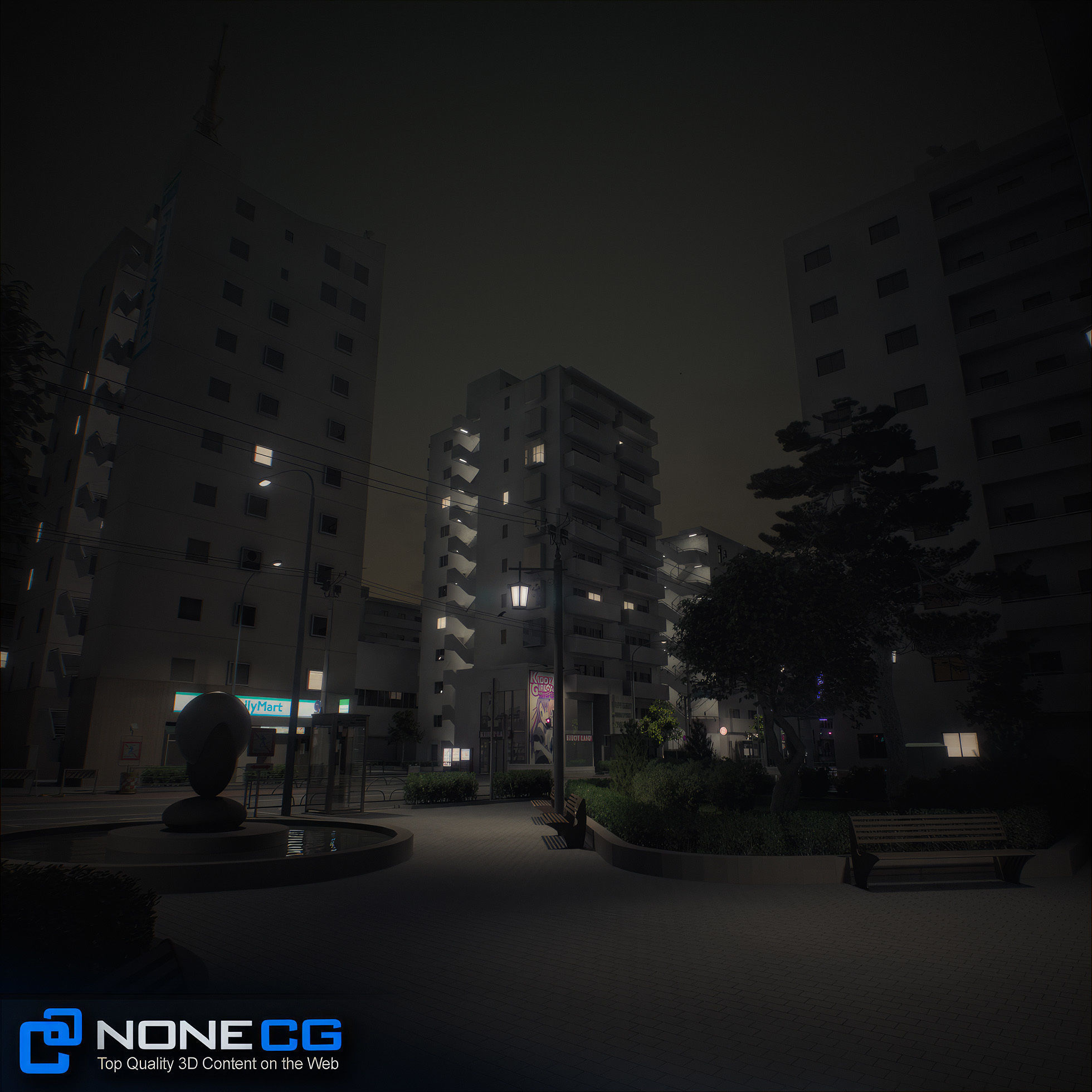 Japan 4 Blocks Set-1 3D model_91