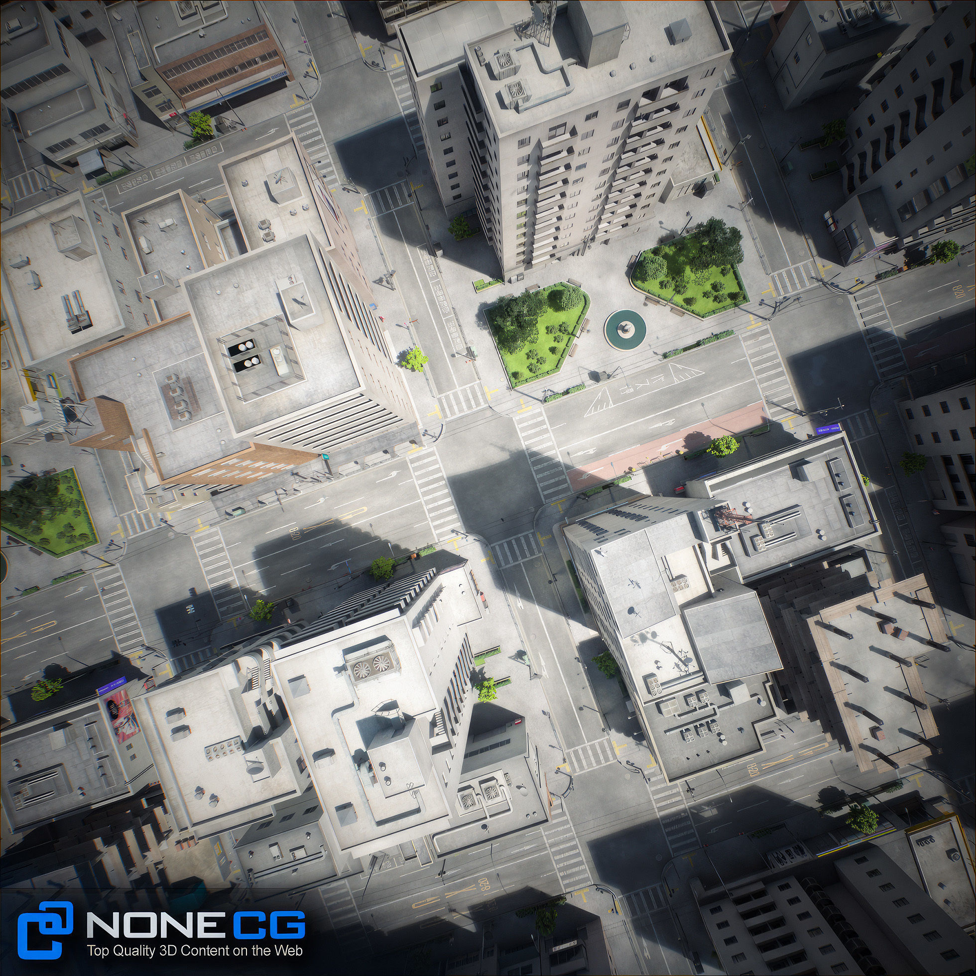 Japan 4 Blocks Set-1 3D model_17