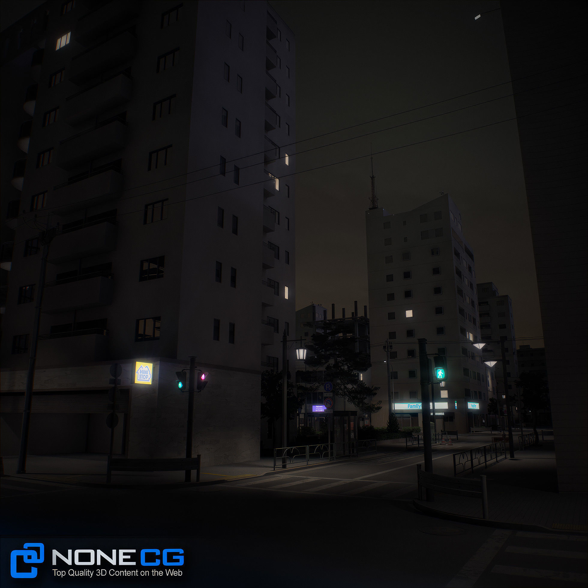 Japan 4 Blocks Set-1 3D model_55