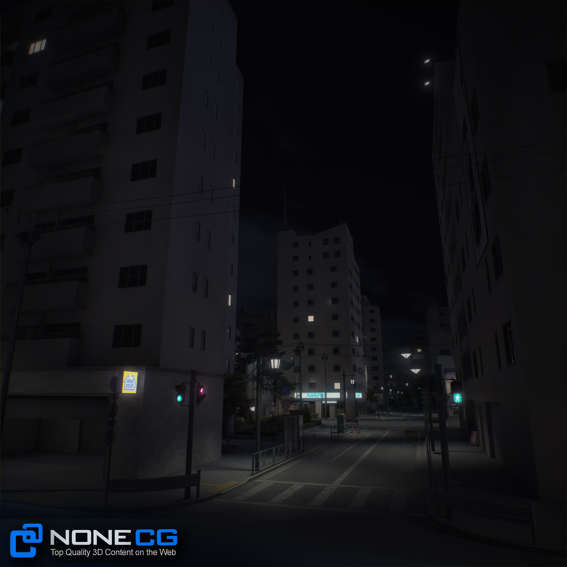 Japan 4 Blocks Set-1 3D model_77