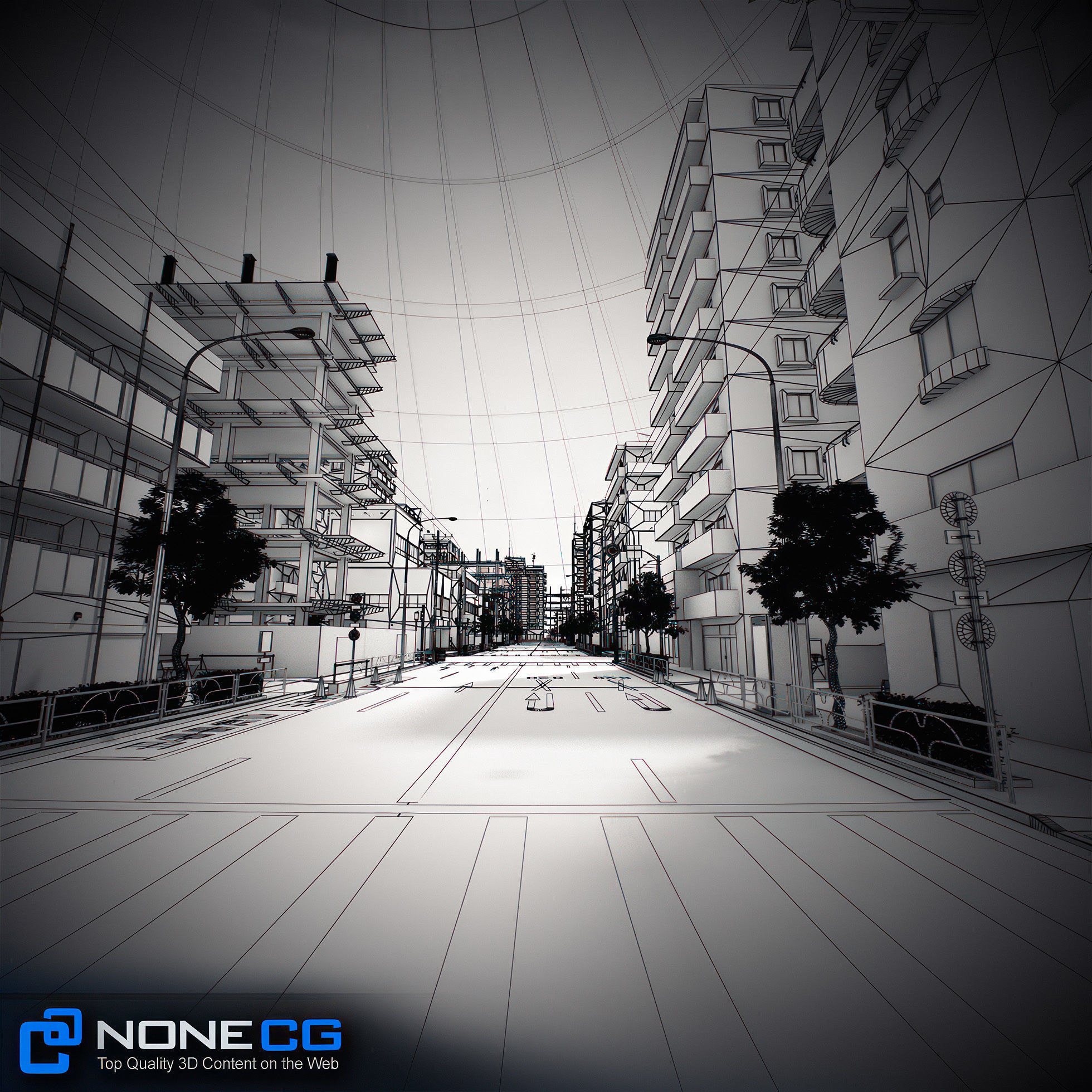 Japan 4 Blocks Set-1 3D model_26