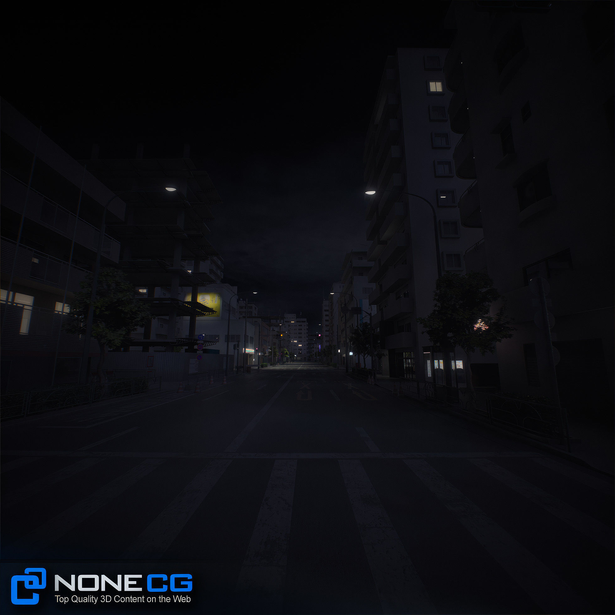 Japan 4 Blocks Set-1 3D model_29