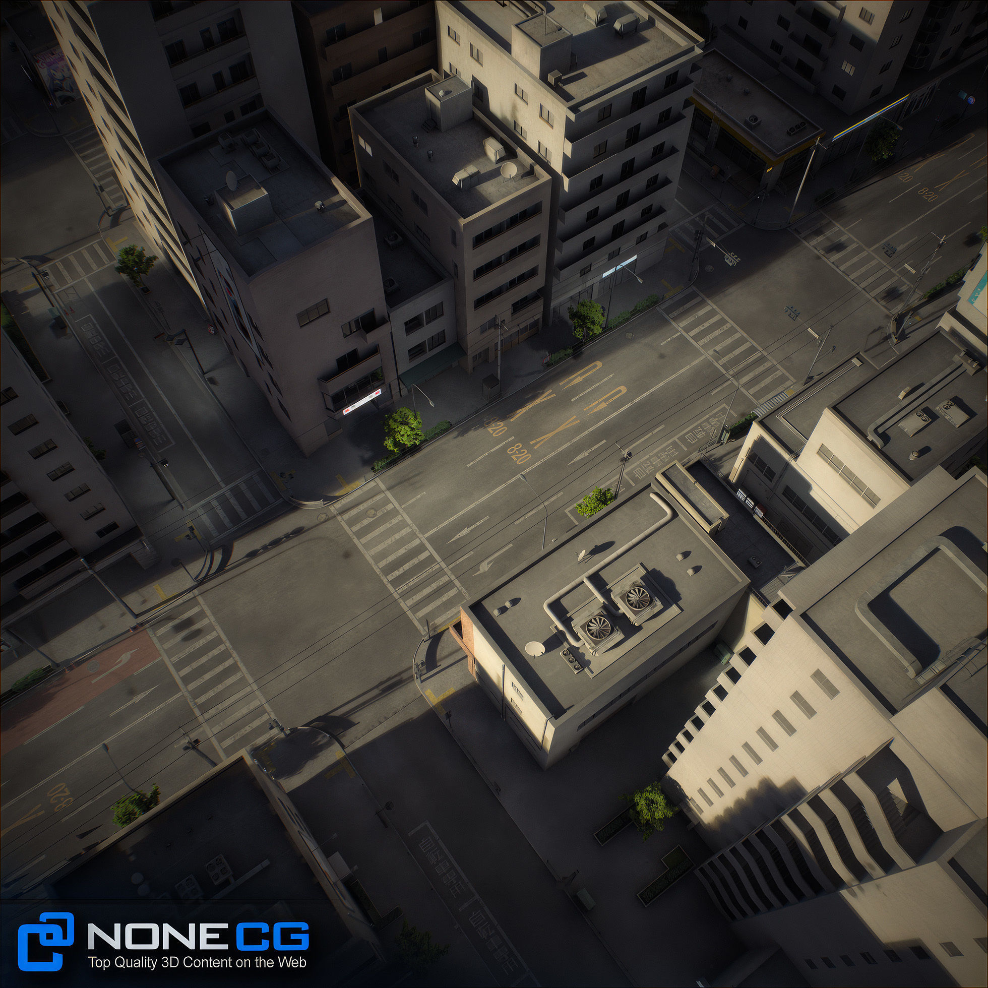 Japan 4 Blocks Set-1 3D model_97