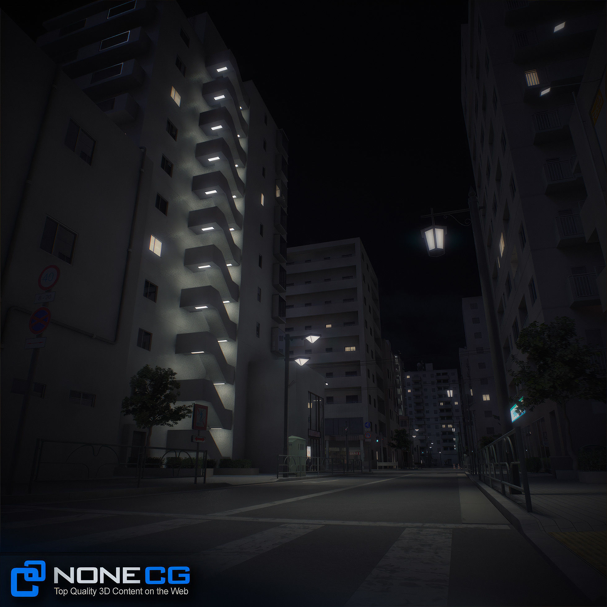 Japan 4 Blocks Set-1 3D model_81