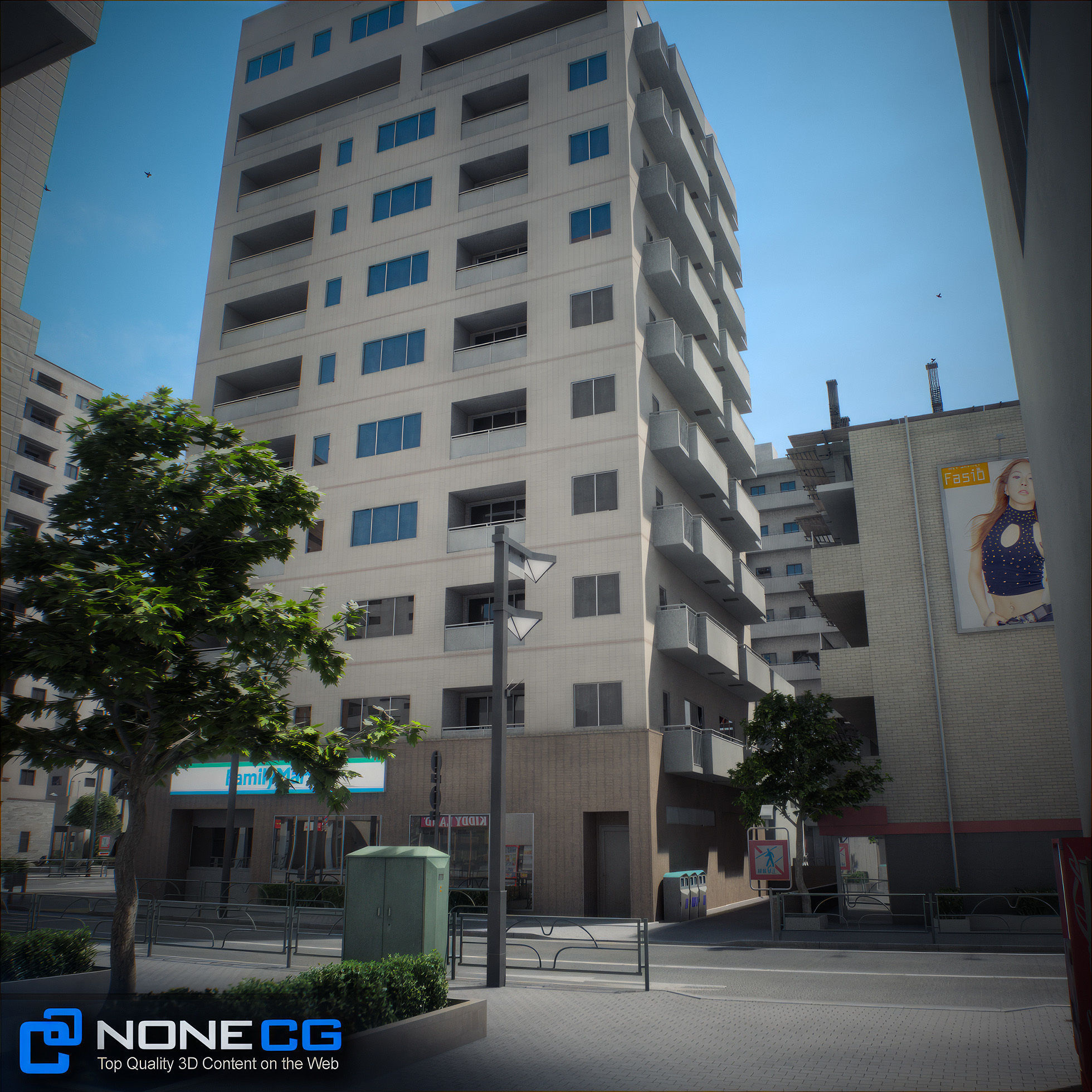 Japan 4 Blocks Set-1 3D model_62