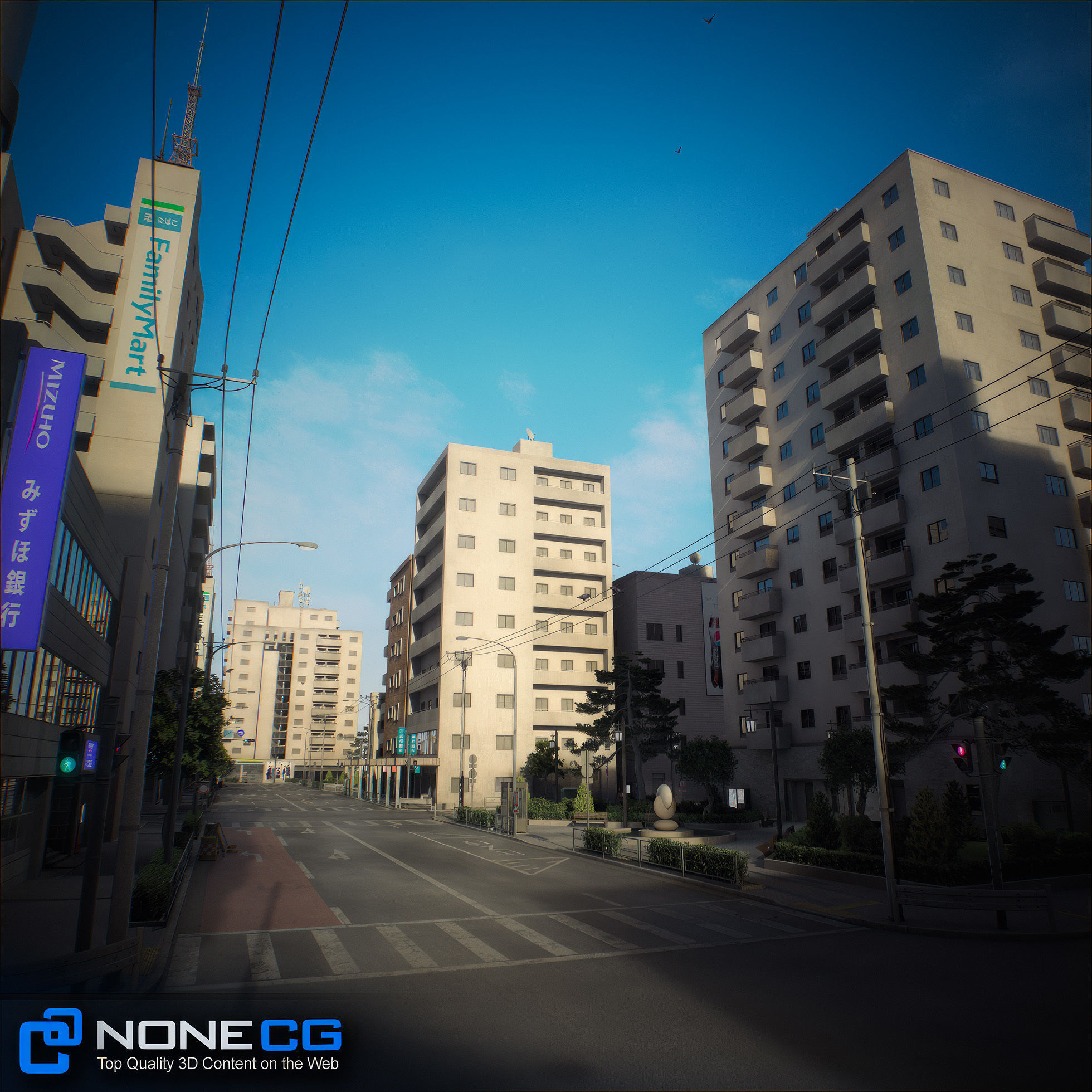 Japan 4 Blocks Set-1 3D model_70