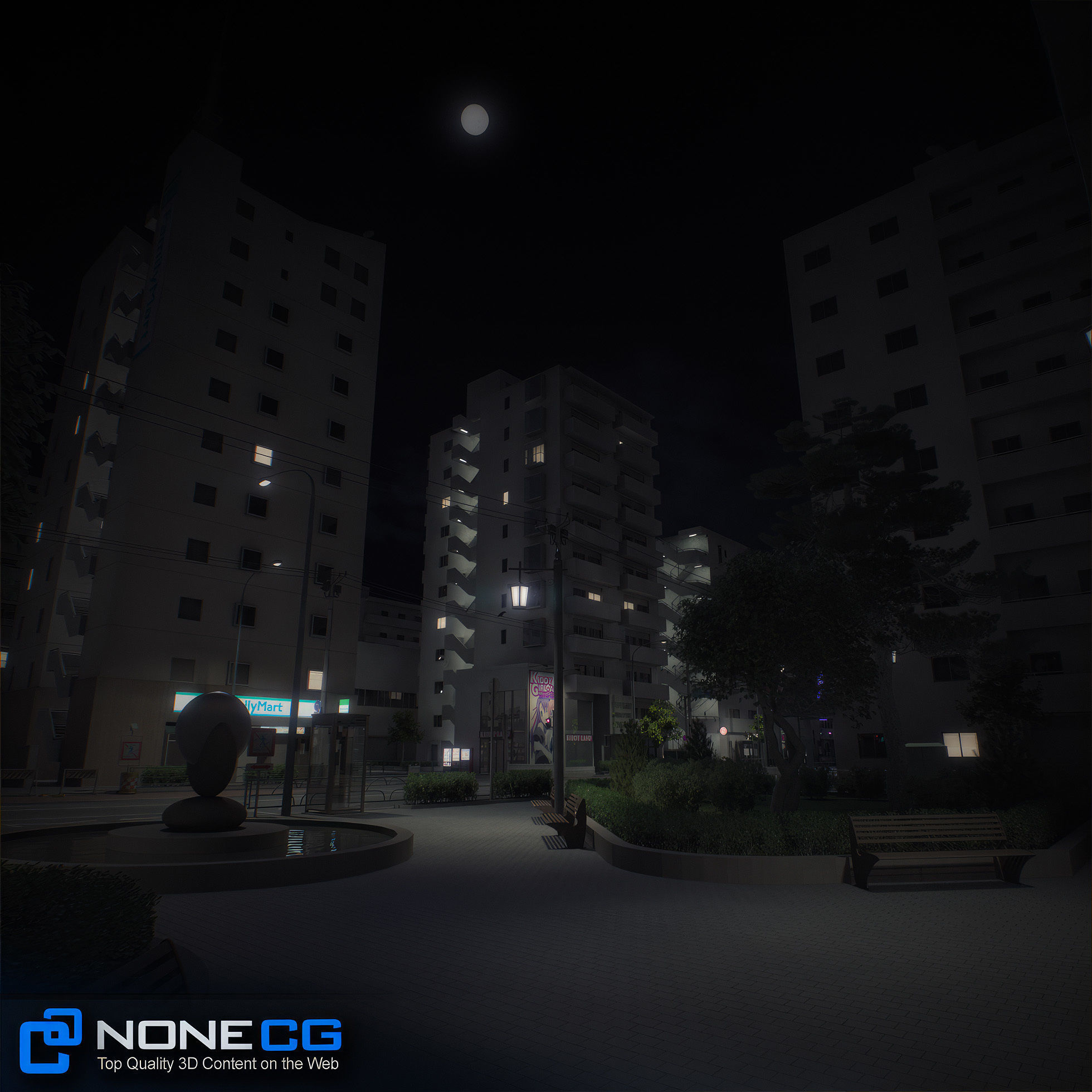 Japan 4 Blocks Set-1 3D model_94