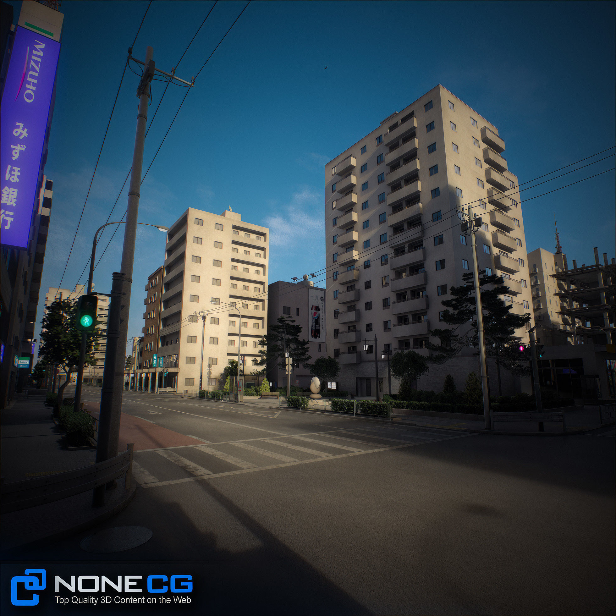 Japan 4 Blocks Set-1 3D model_44