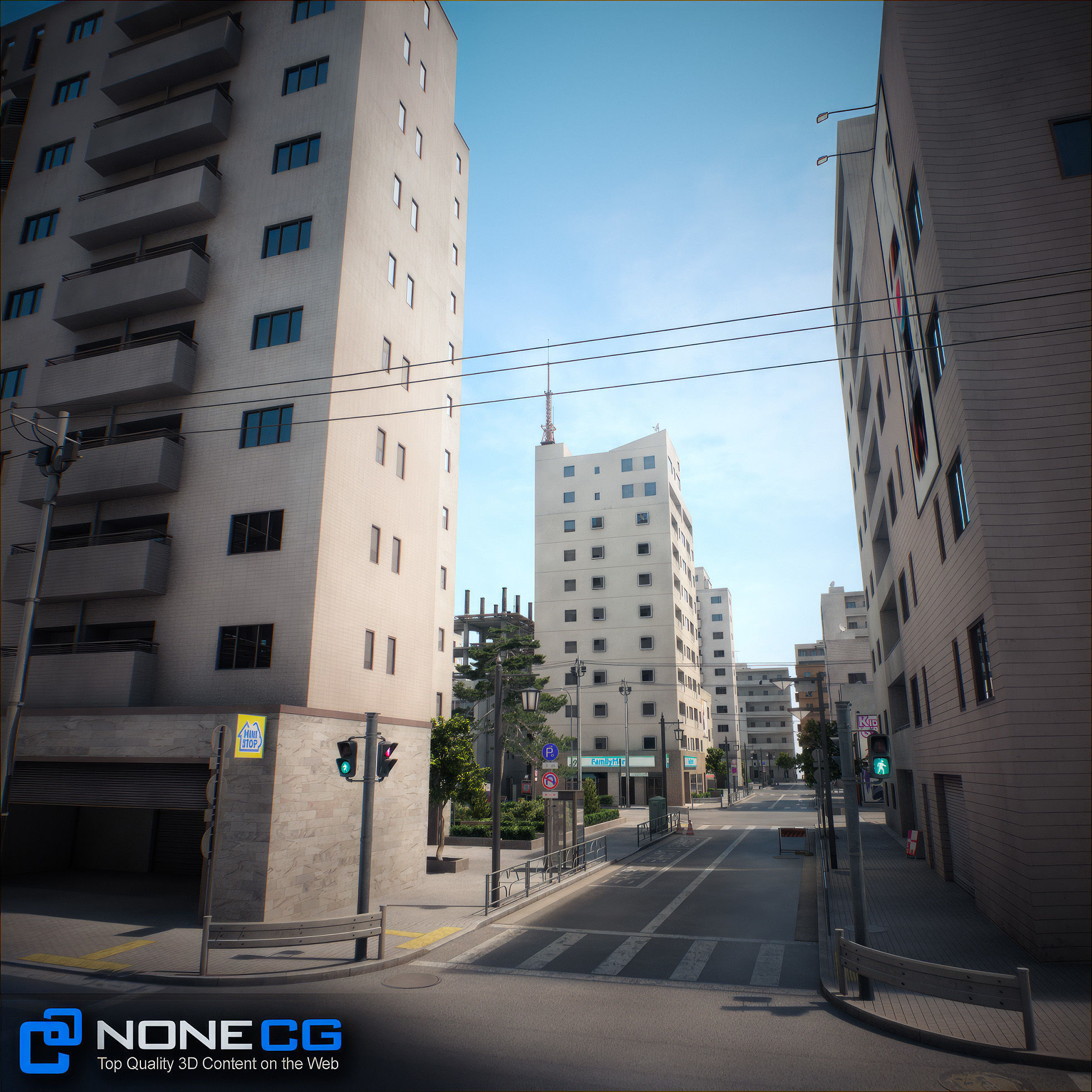 Japan 4 Blocks Set-1 3D model_76