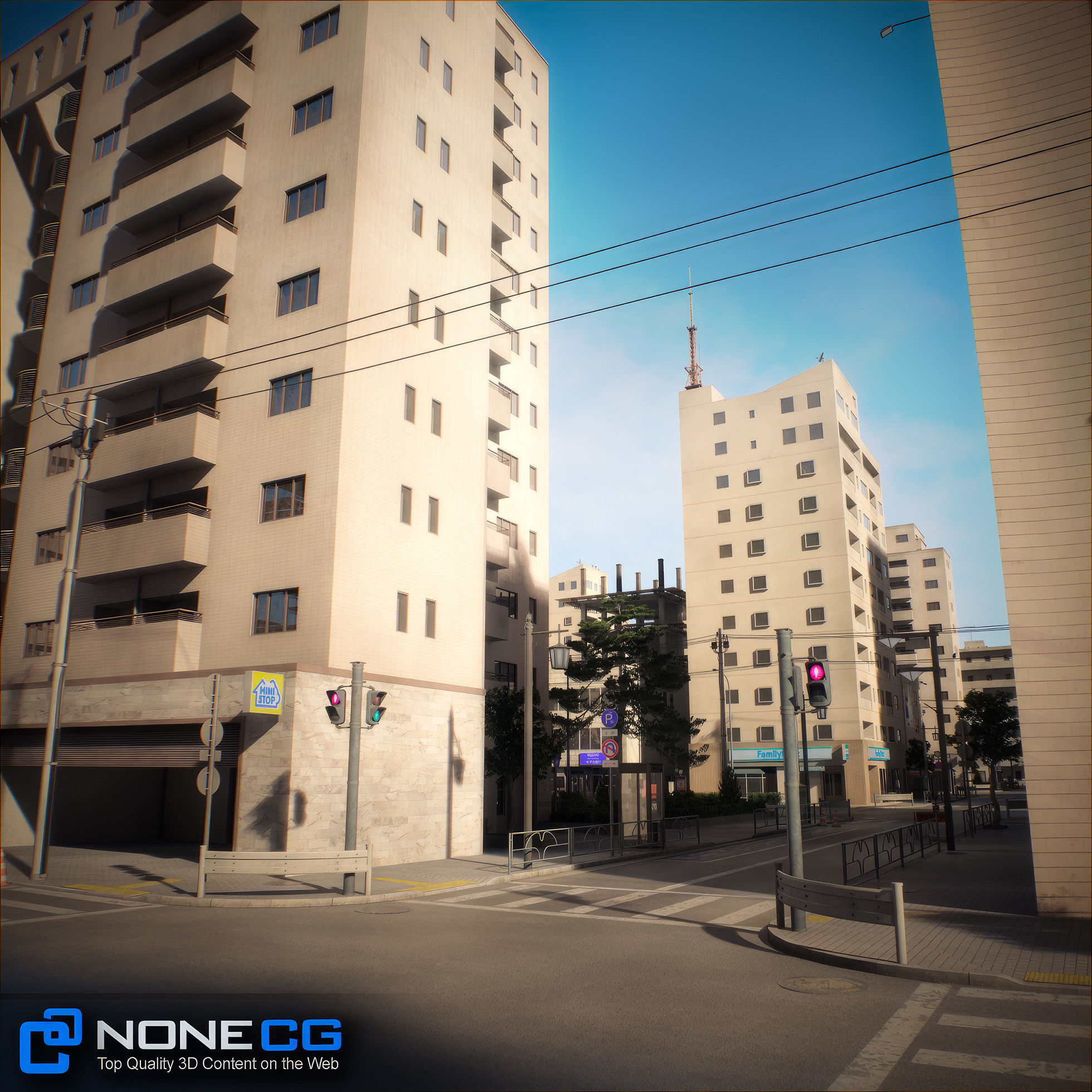 Japan 4 Blocks Set-1 3D model_54