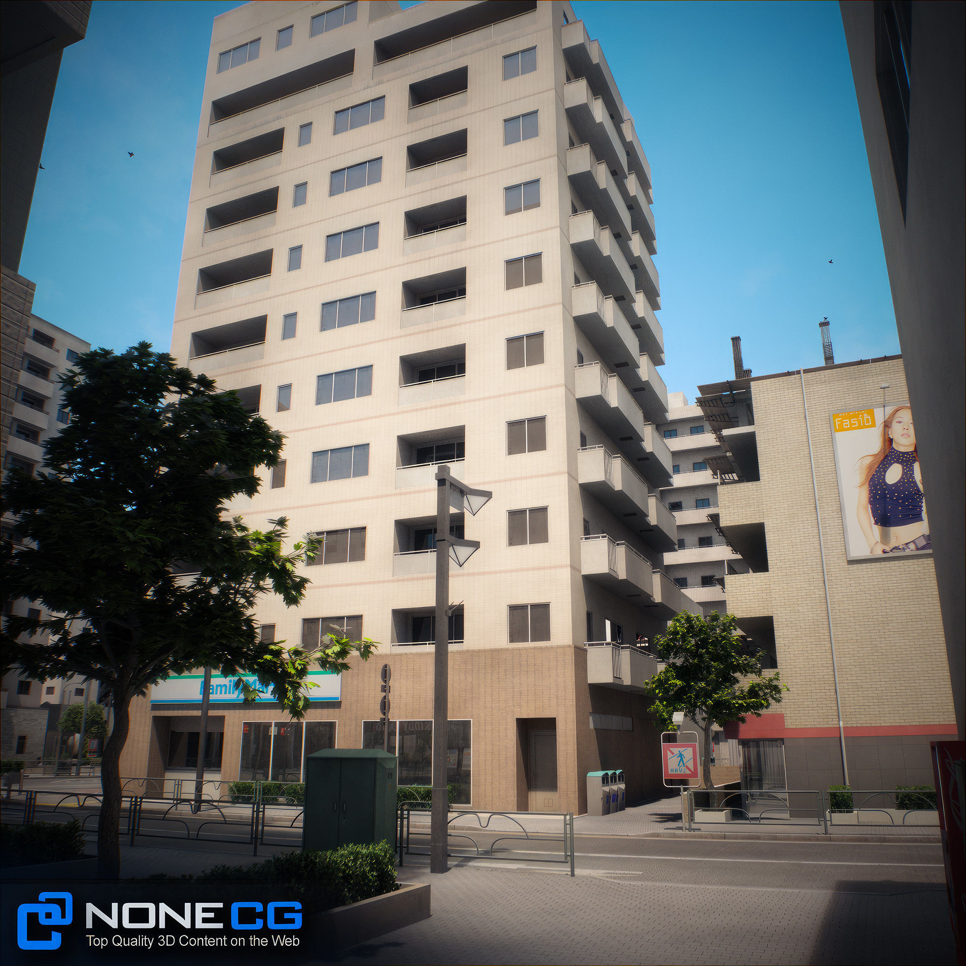 Japan 4 Blocks Set-1 3D model_63