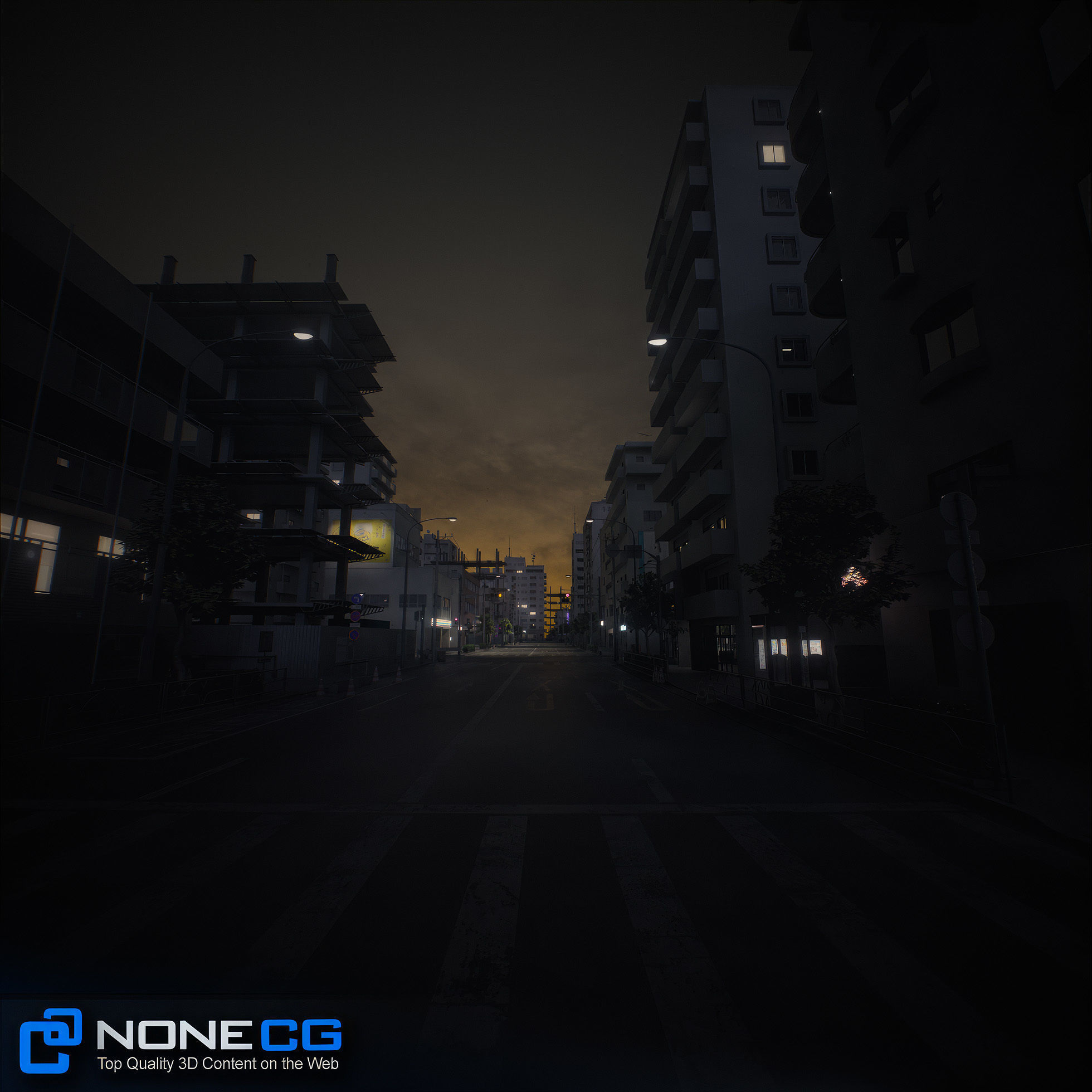 Japan 4 Blocks Set-1 3D model_24