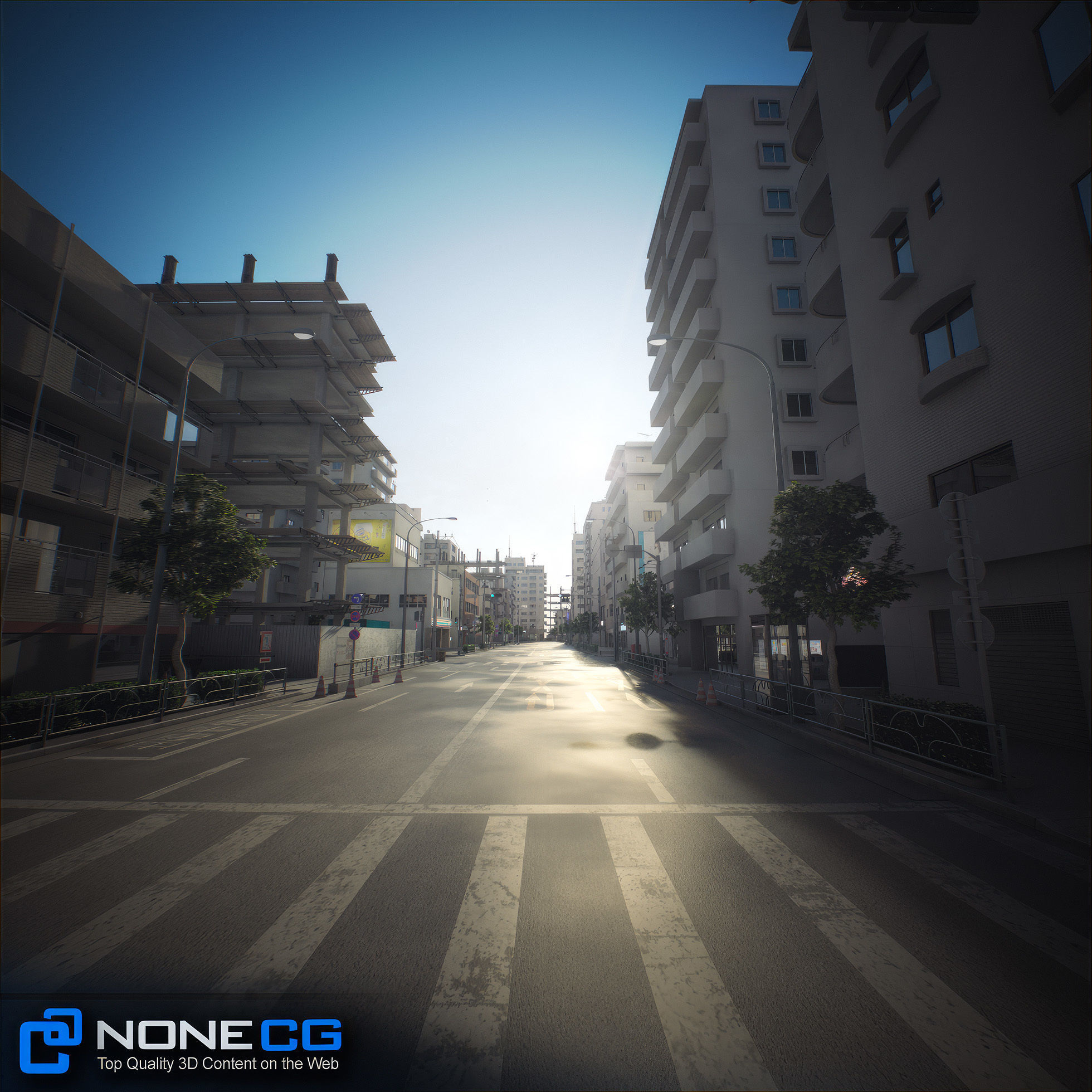 Japan 4 Blocks Set-1 3D model_25
