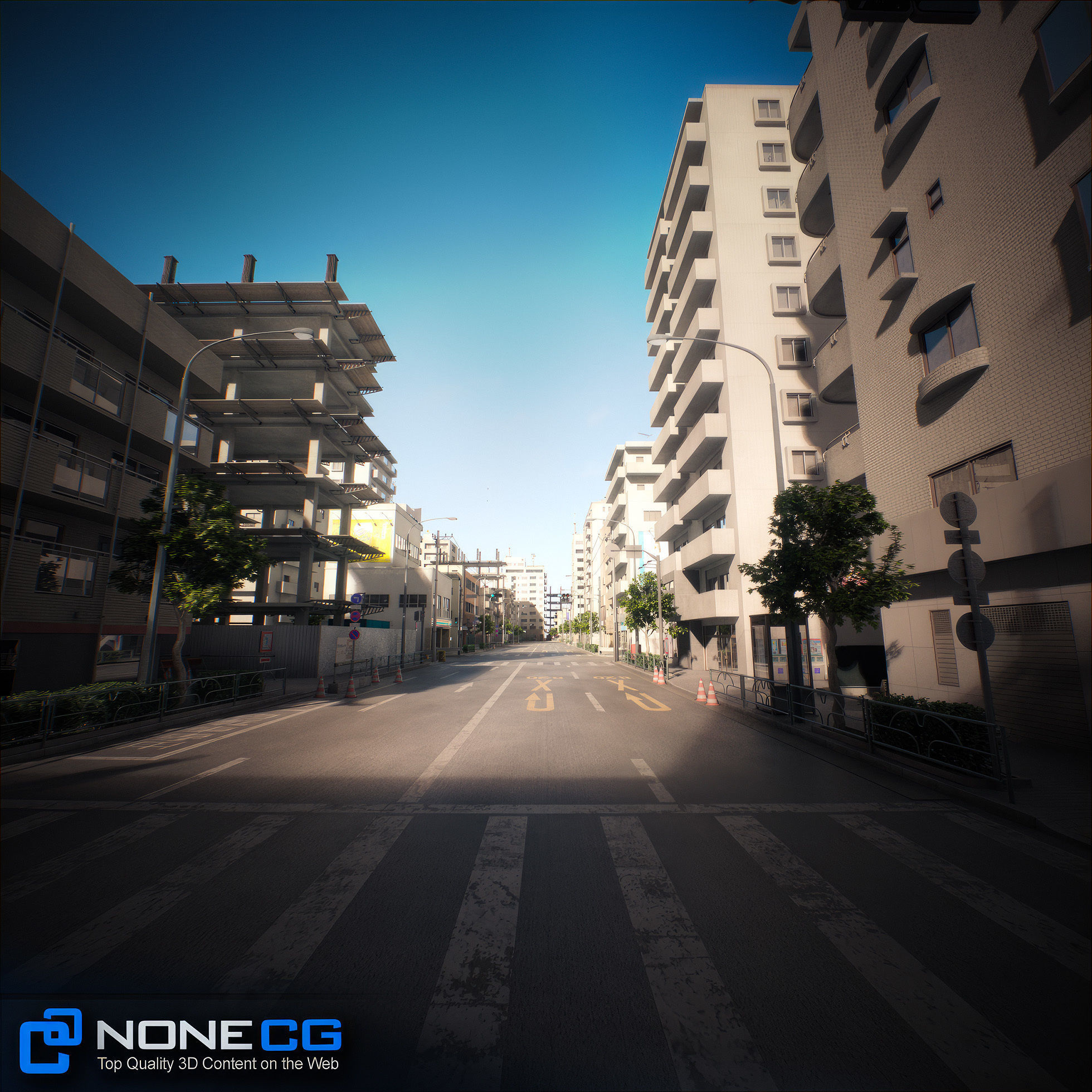 Japan 4 Blocks Set-1 3D model_28