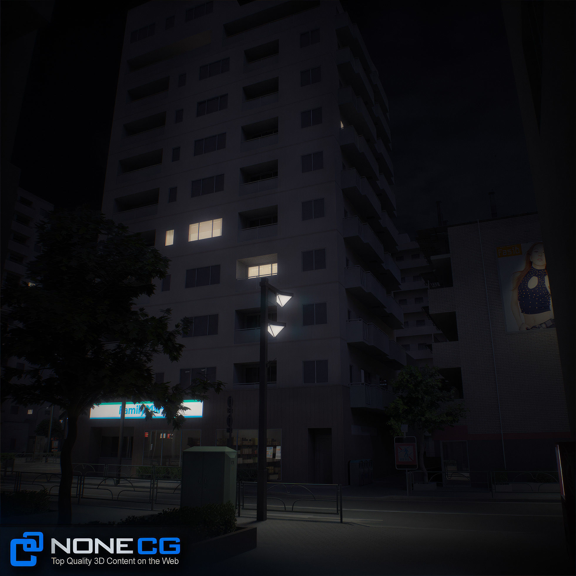 Japan 4 Blocks Set-1 3D model_61