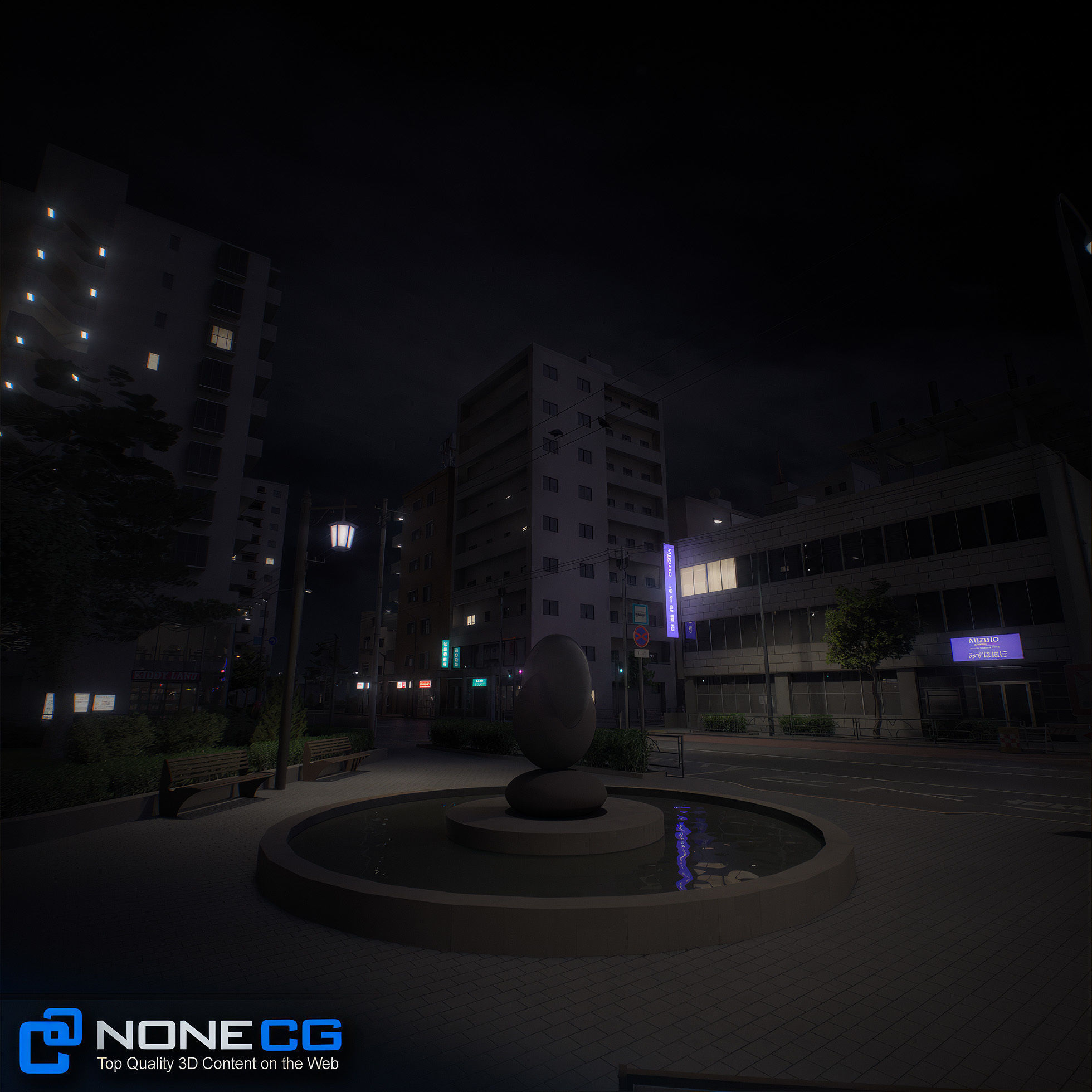 Japan 4 Blocks Set-1 3D model_43