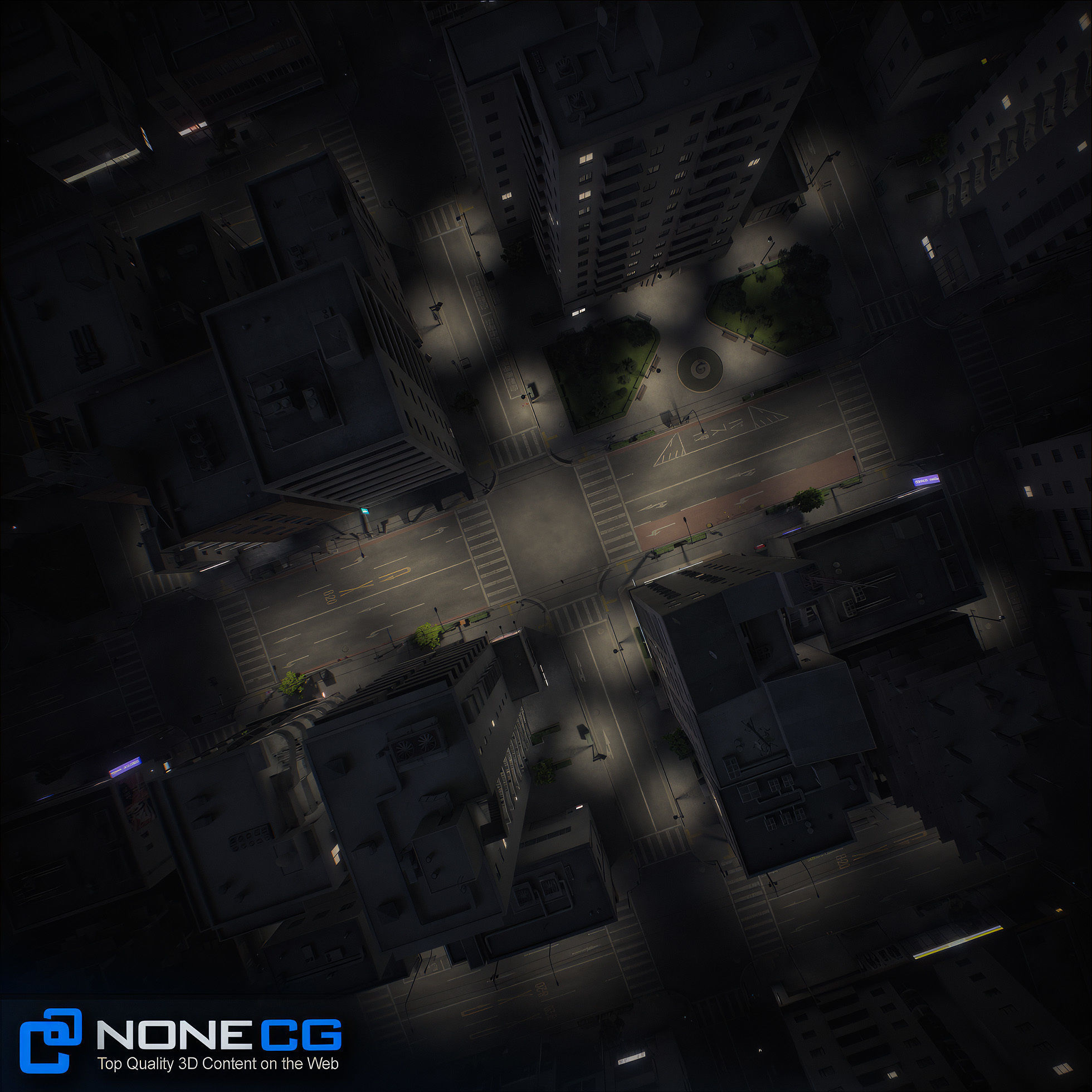 Japan 4 Blocks Set-1 3D model_19