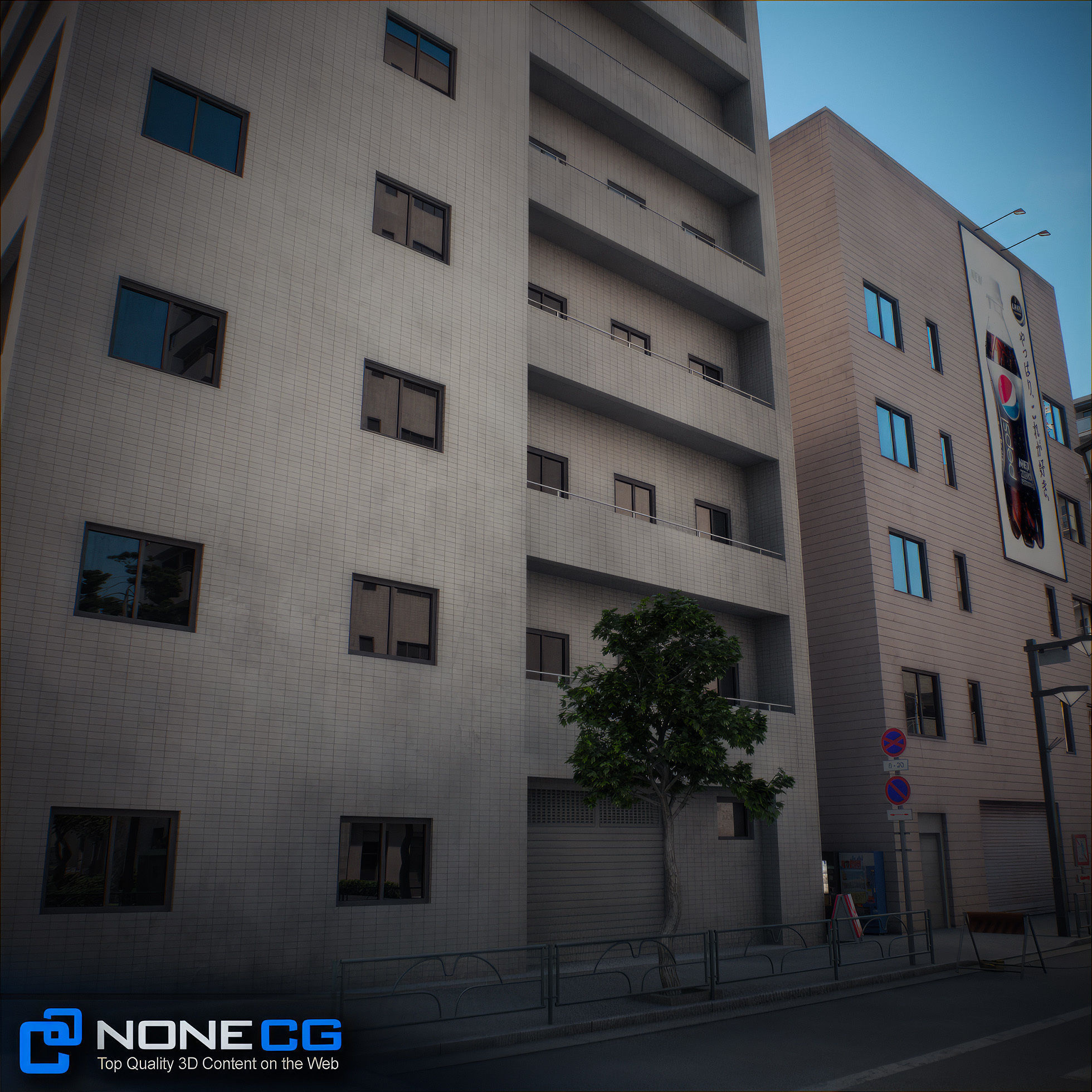 Japan 4 Blocks Set-1 3D model_95