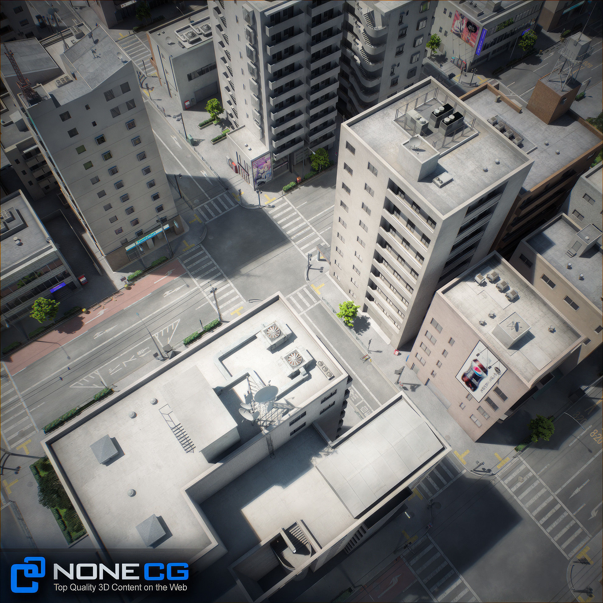 Japan 4 Blocks Set-1 3D model_56
