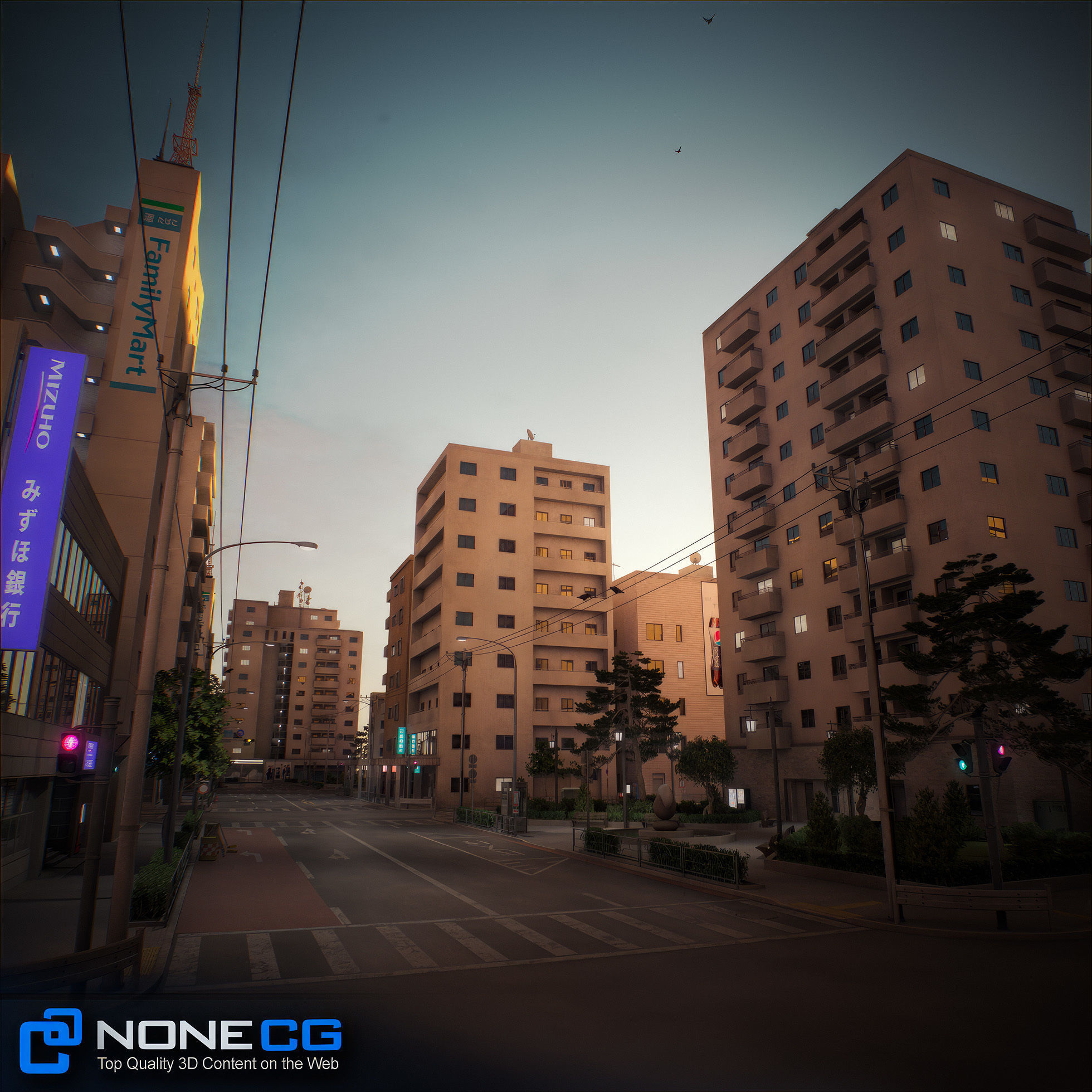 Japan 4 Blocks Set-1 3D model_73