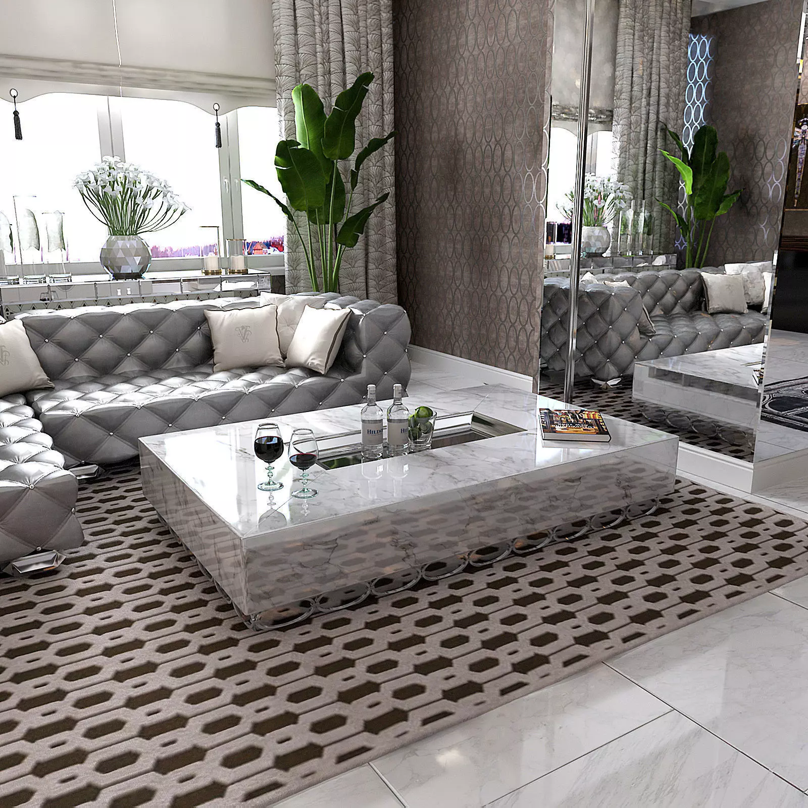 Ruis Coffee Table Visionnaire 3D model