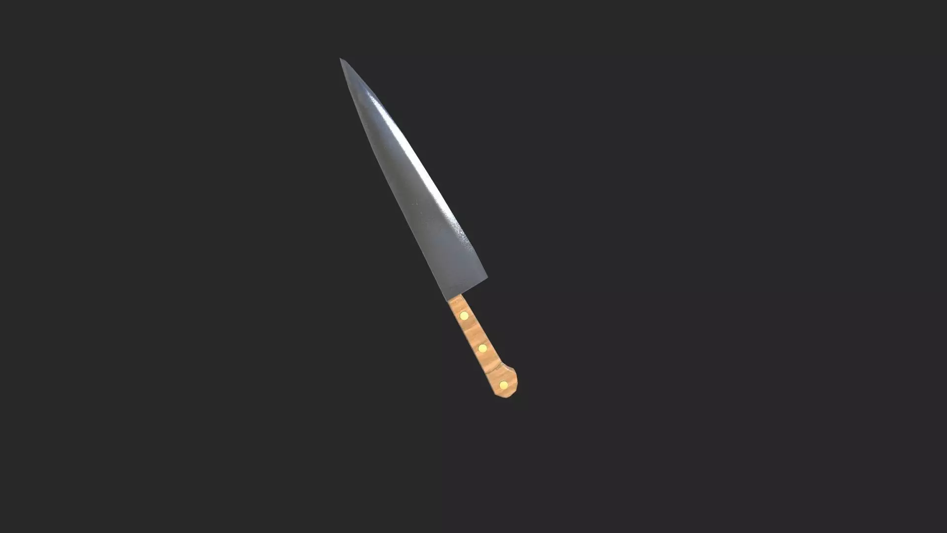 Knife of Michael Myers Low-poly 3D model_0
