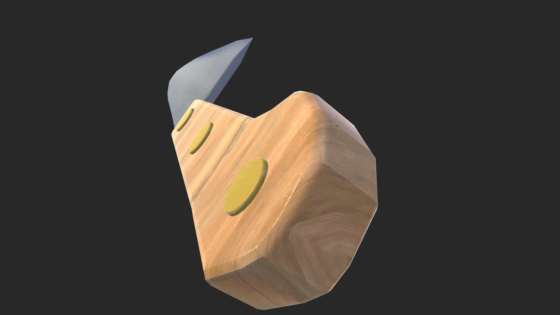 Knife of Michael Myers Low-poly 3D model_3