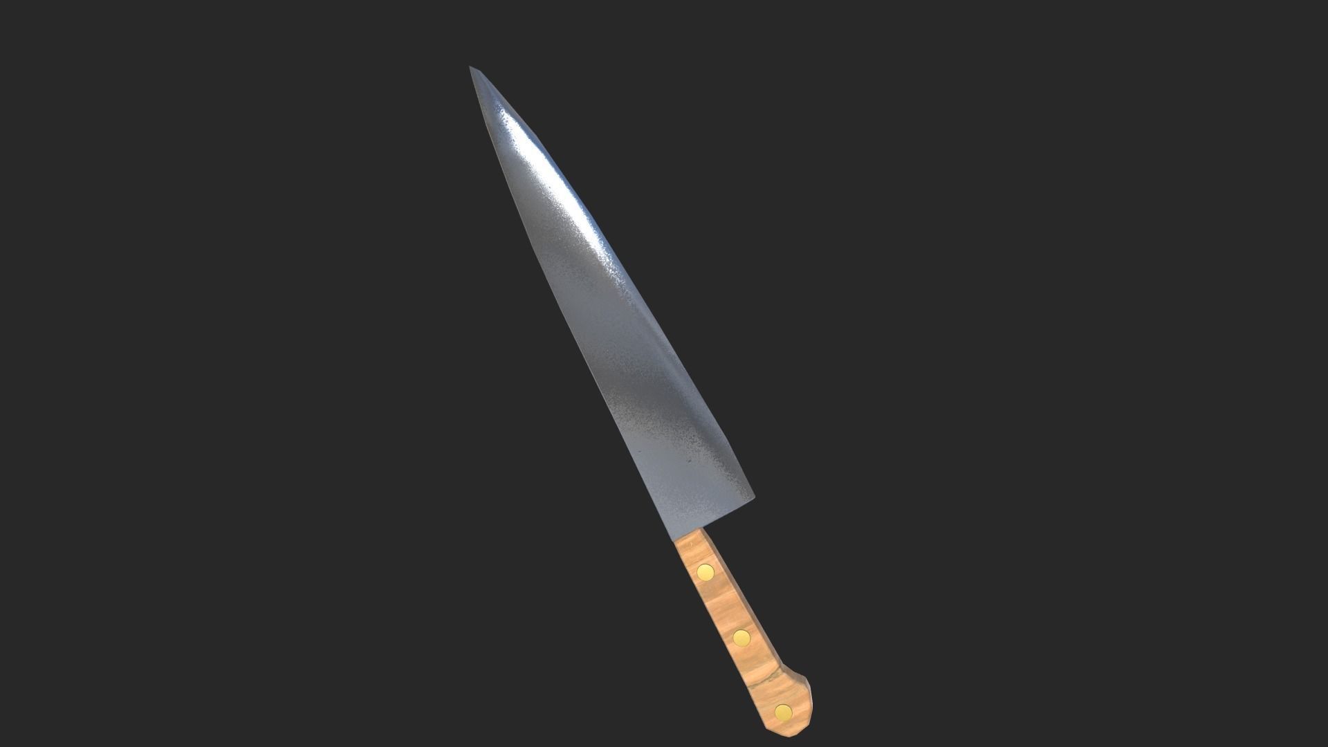 Knife of Michael Myers Low-poly 3D model_2