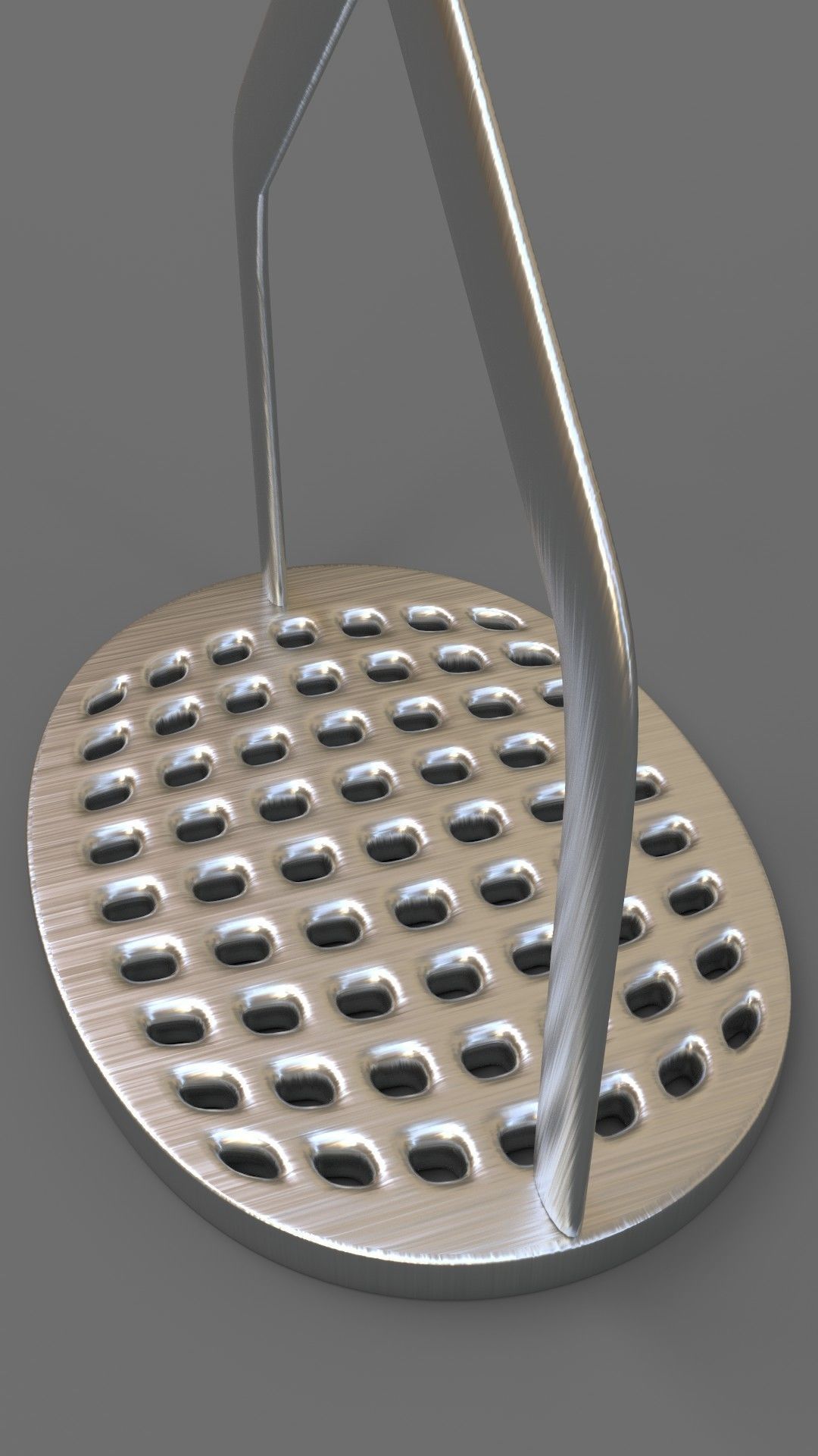 Potato Masher Low-poly 3D model_3