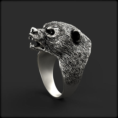 Bear Ring 3D print model