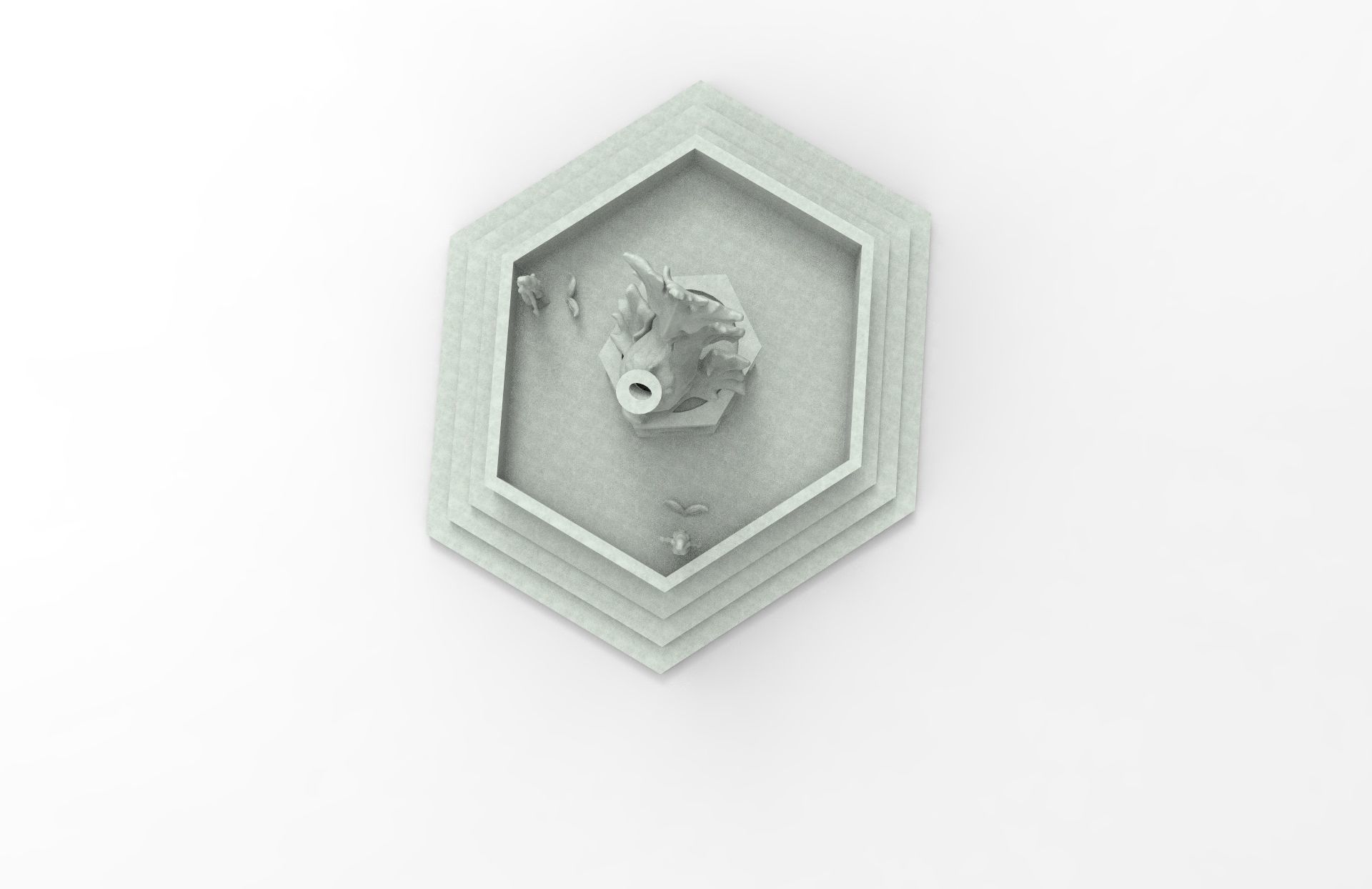 mermaid monument 3D print model_4