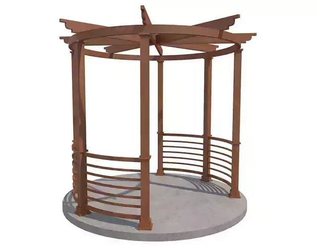  Pergola 16 Low-poly 3D model