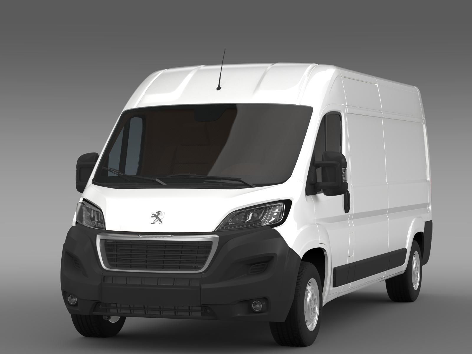 Peugeot Boxer Van L3H2 2017 3D model_2