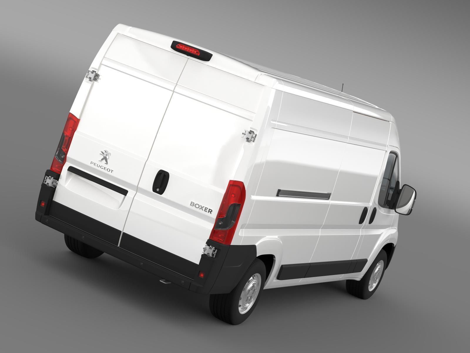 Peugeot Boxer Van L3H2 2017 3D model_1