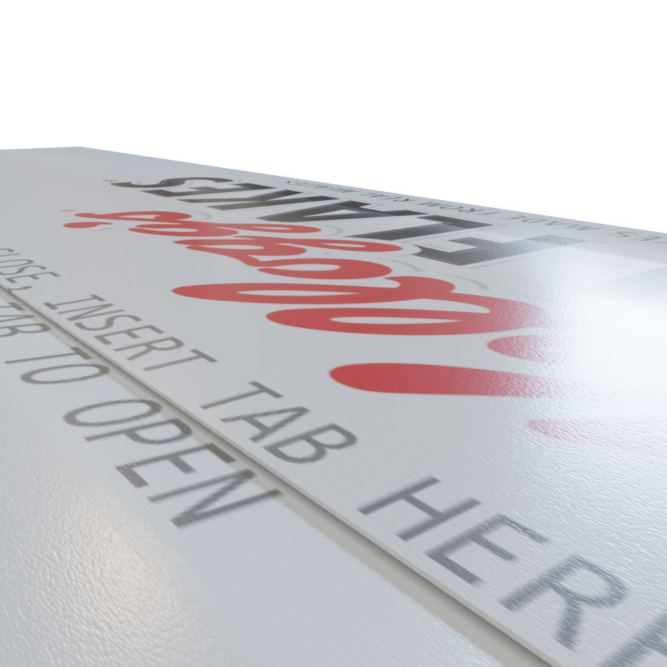 4 Assorted Cereal Boxes 3D model_6