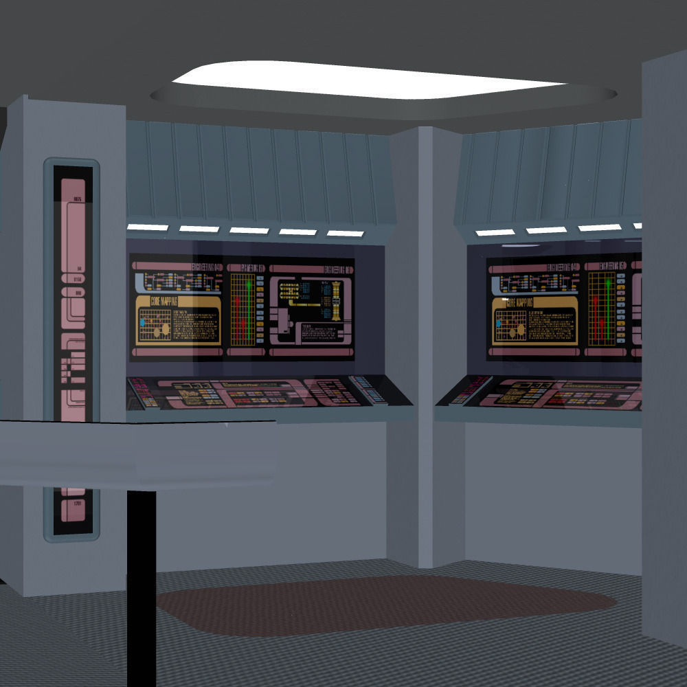 Starship Engineering Room 3 3D model_8