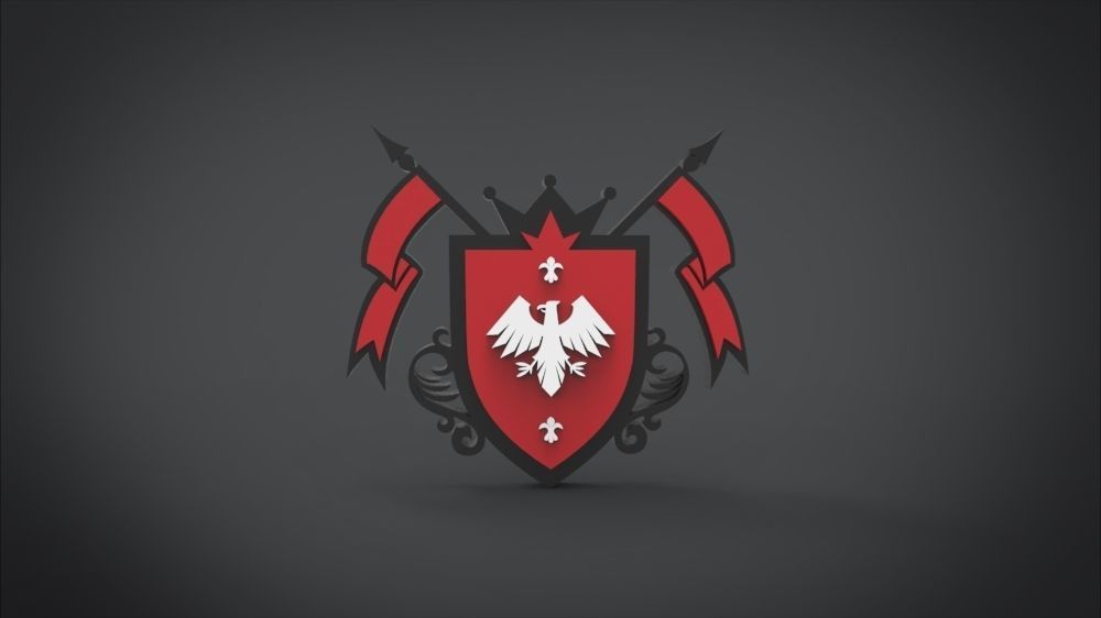 Eagle Emblem Low-poly 3D model_15