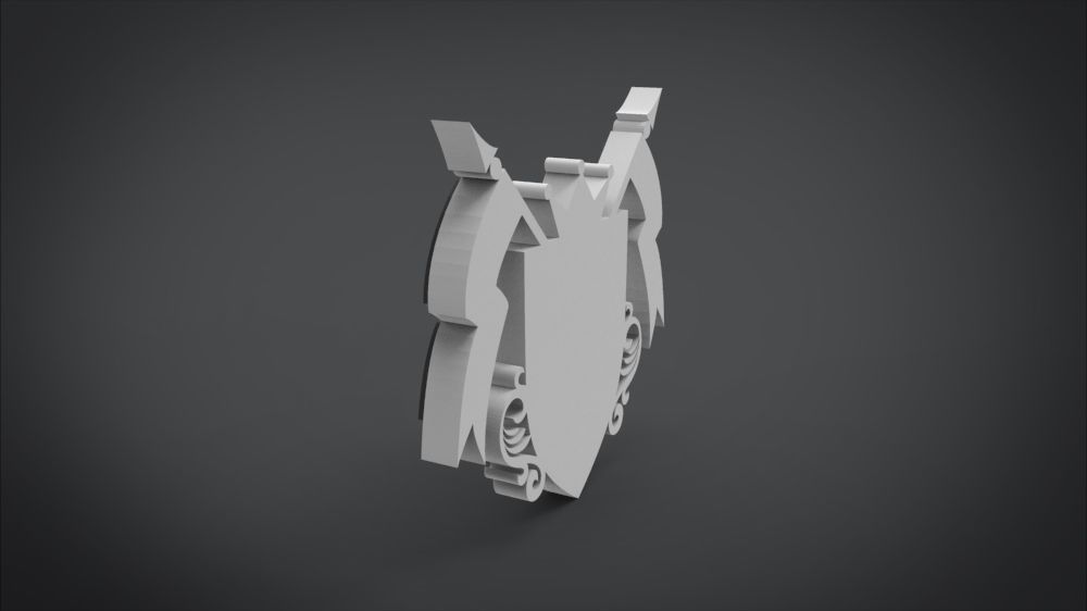 Eagle Emblem Low-poly 3D model_4