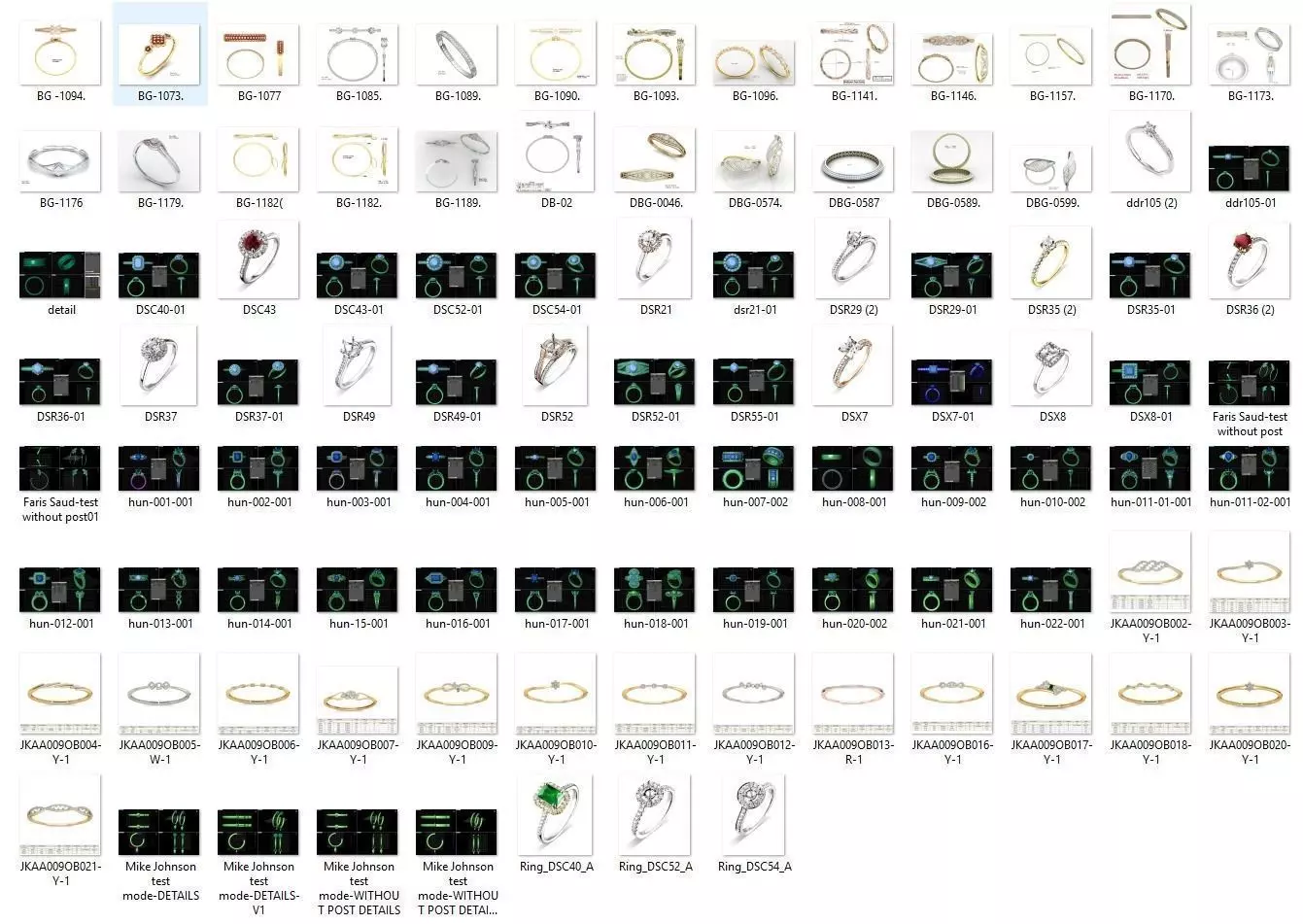 BULK-3DM-With Gems-MIX 168 Files 3D print model_0