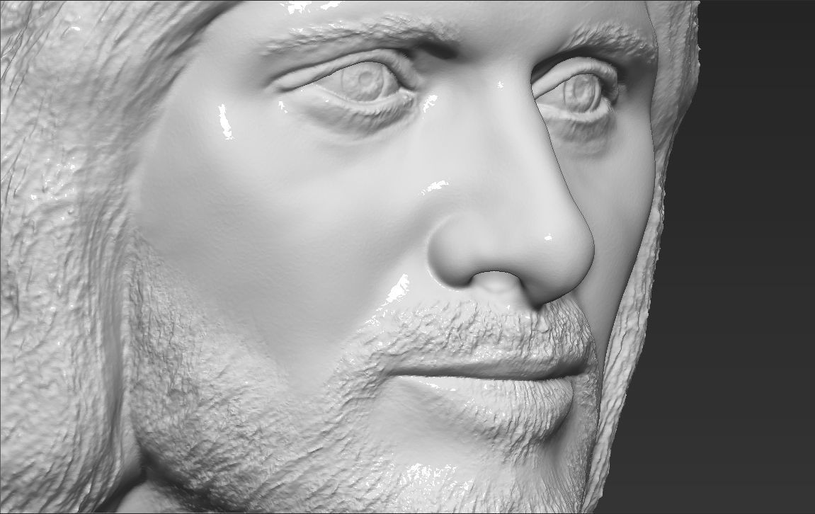 Aragorn bust Lord of the Rings 3D printing ready stl obj formats 3D print model_20